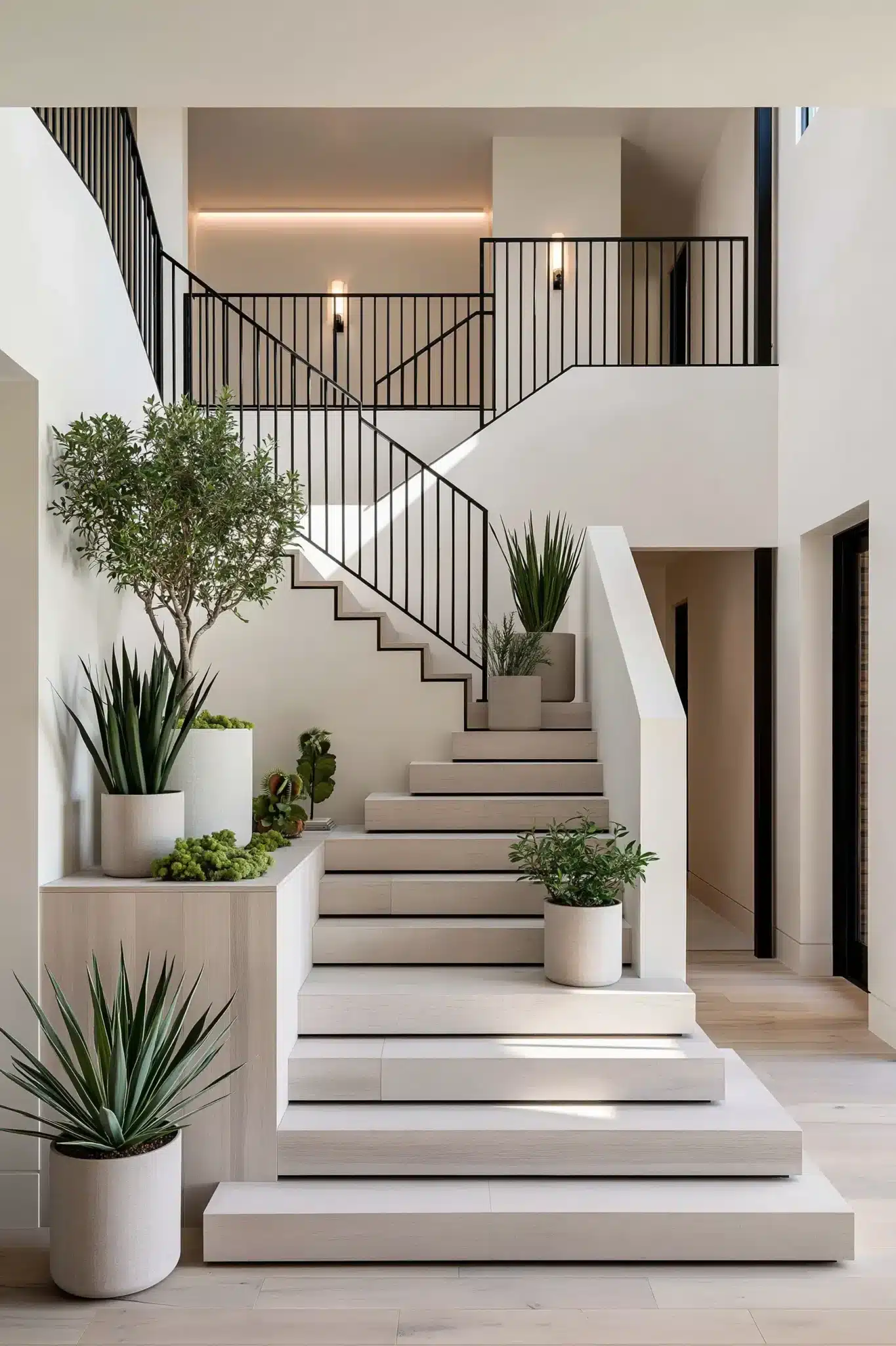 29 Indoor Staircase Gardens Ideas for Green That Follows You Upstairs indoor staircase gardens