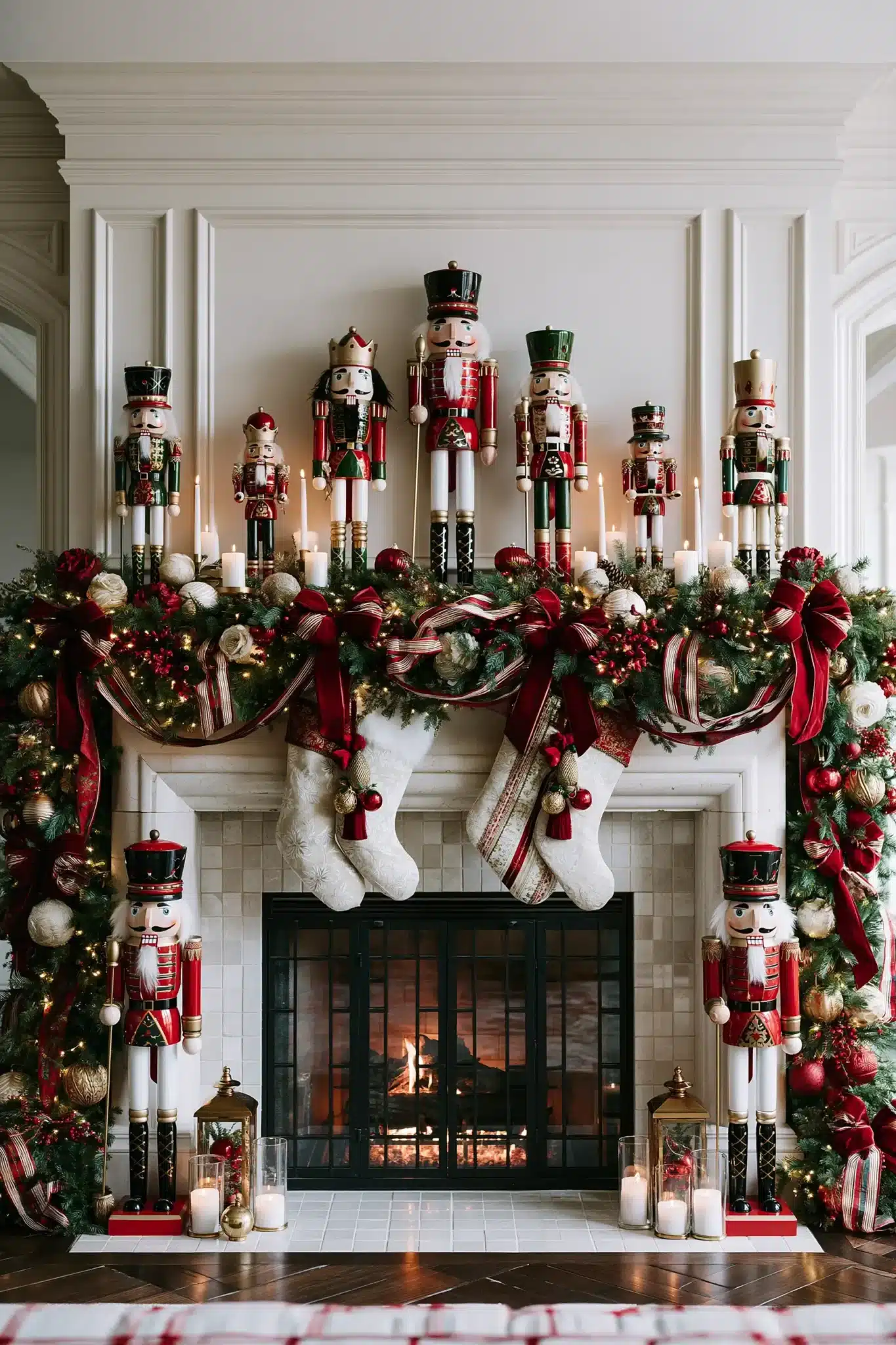 29 Christmas Fireplace Decor Ideas That Let the Fire Stay the Star christmas fireplace decor ideas