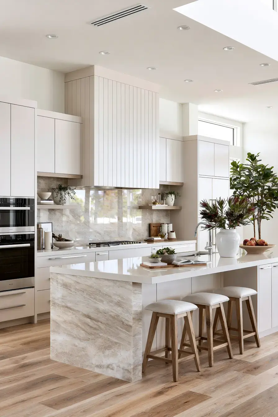 29 Natural Stone Backsplash Kitchen Ideas for a Surface With Real Character natural stone backsplash kitchen