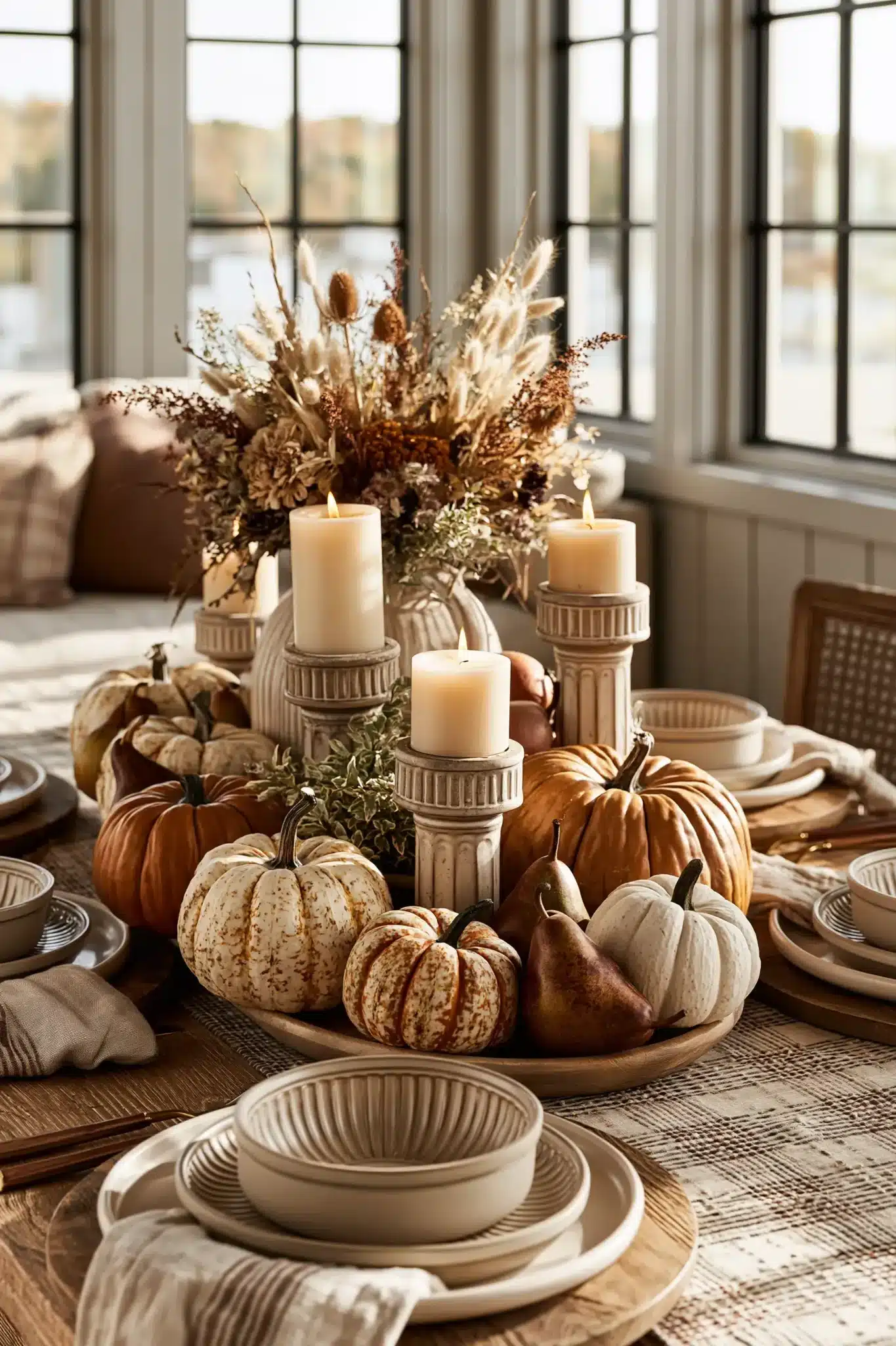 29 Simple Thanksgiving Table Decor Ideas for a Table That Feels Calm simple thanksgiving table decor
