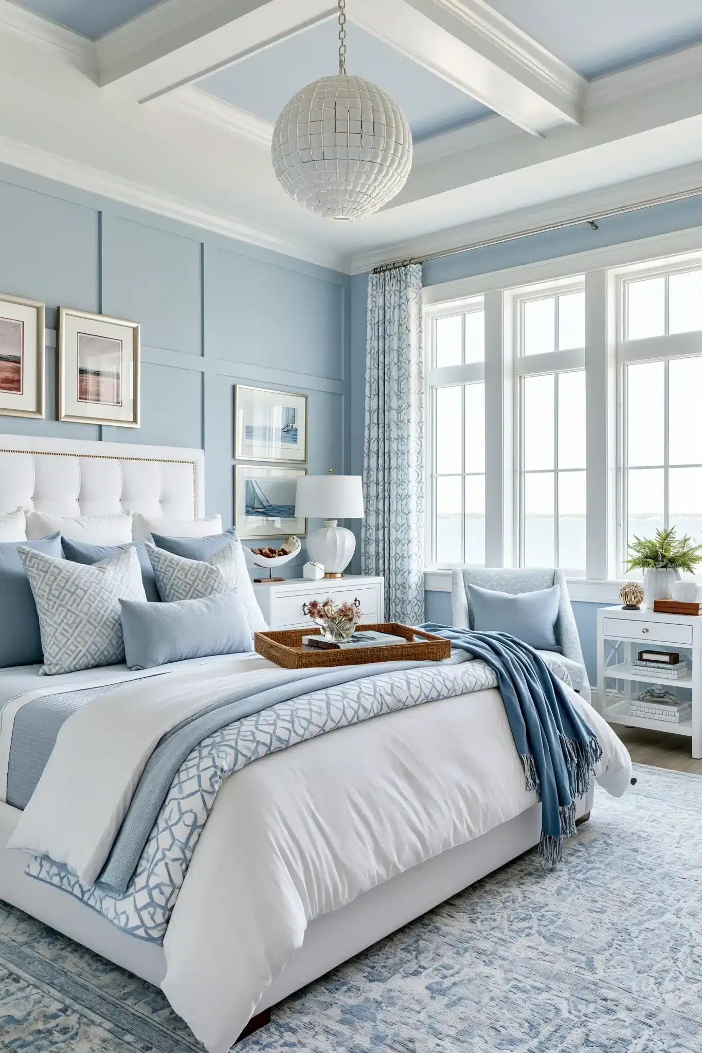 29 Light Blue and White Bedroom Ideas for a Space That Stays Crisp light blue and white bedroom