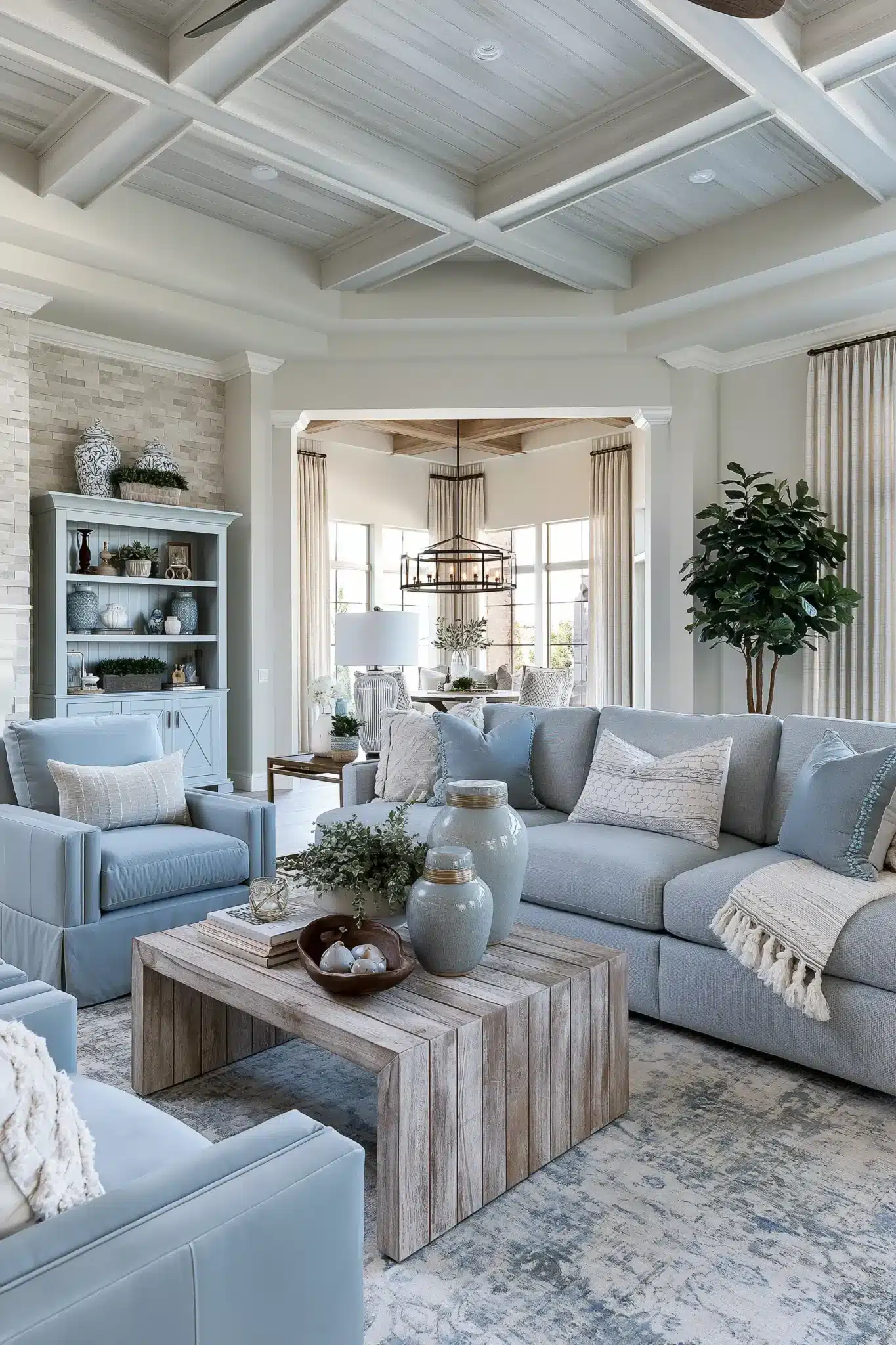 29 Light Blue and Grey Living Room Ideas for a Room That Feels Uncluttered light blue and grey living room