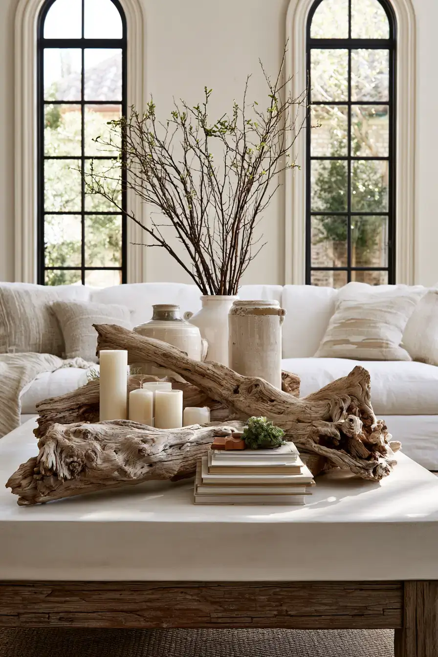 29 Driftwood Decor Ideas with a Weathered Wall Shelf