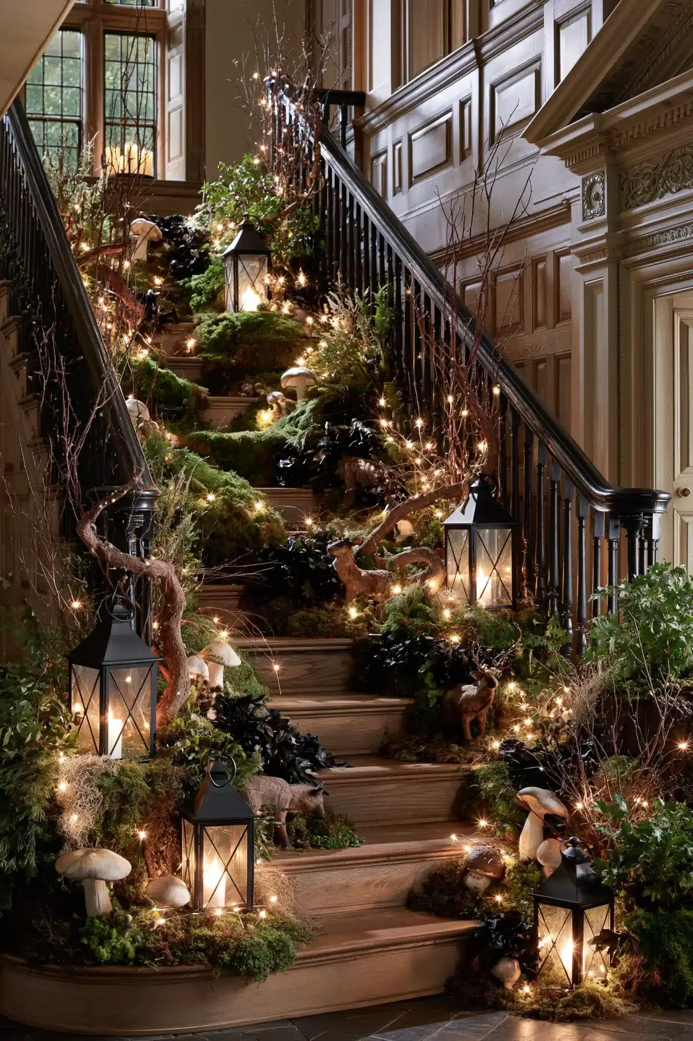 29 Halloween Staircase Decor Ideas for a Climb That Is Spooky, Not Scary halloween staircase decor
