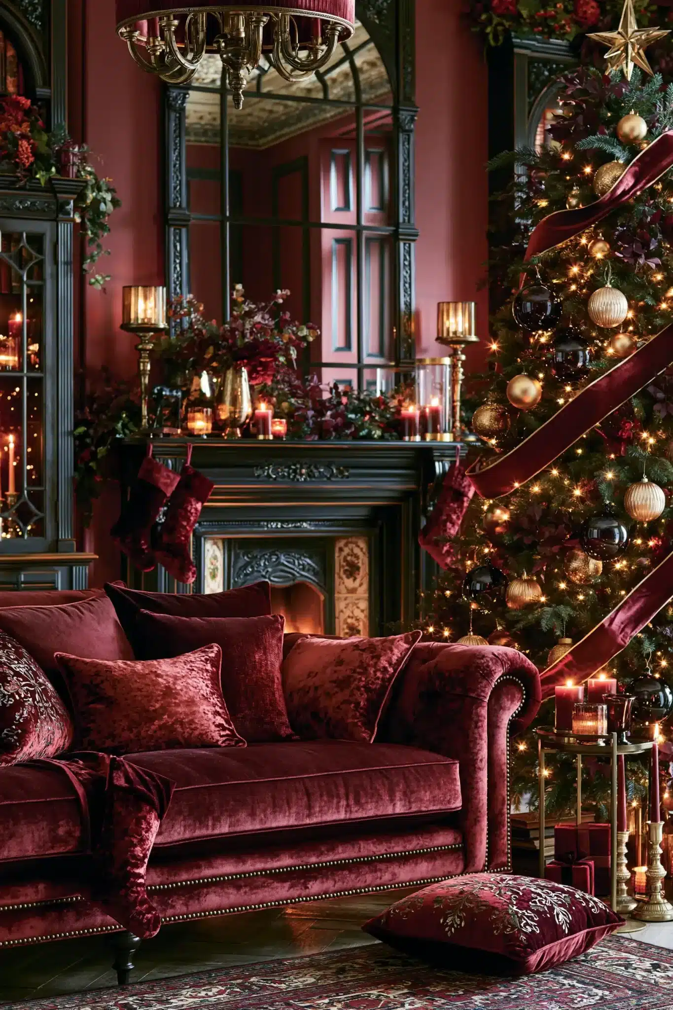 29 Moody Christmas Decor Ideas That Turn Long Evenings Into the Point moody christmas decor