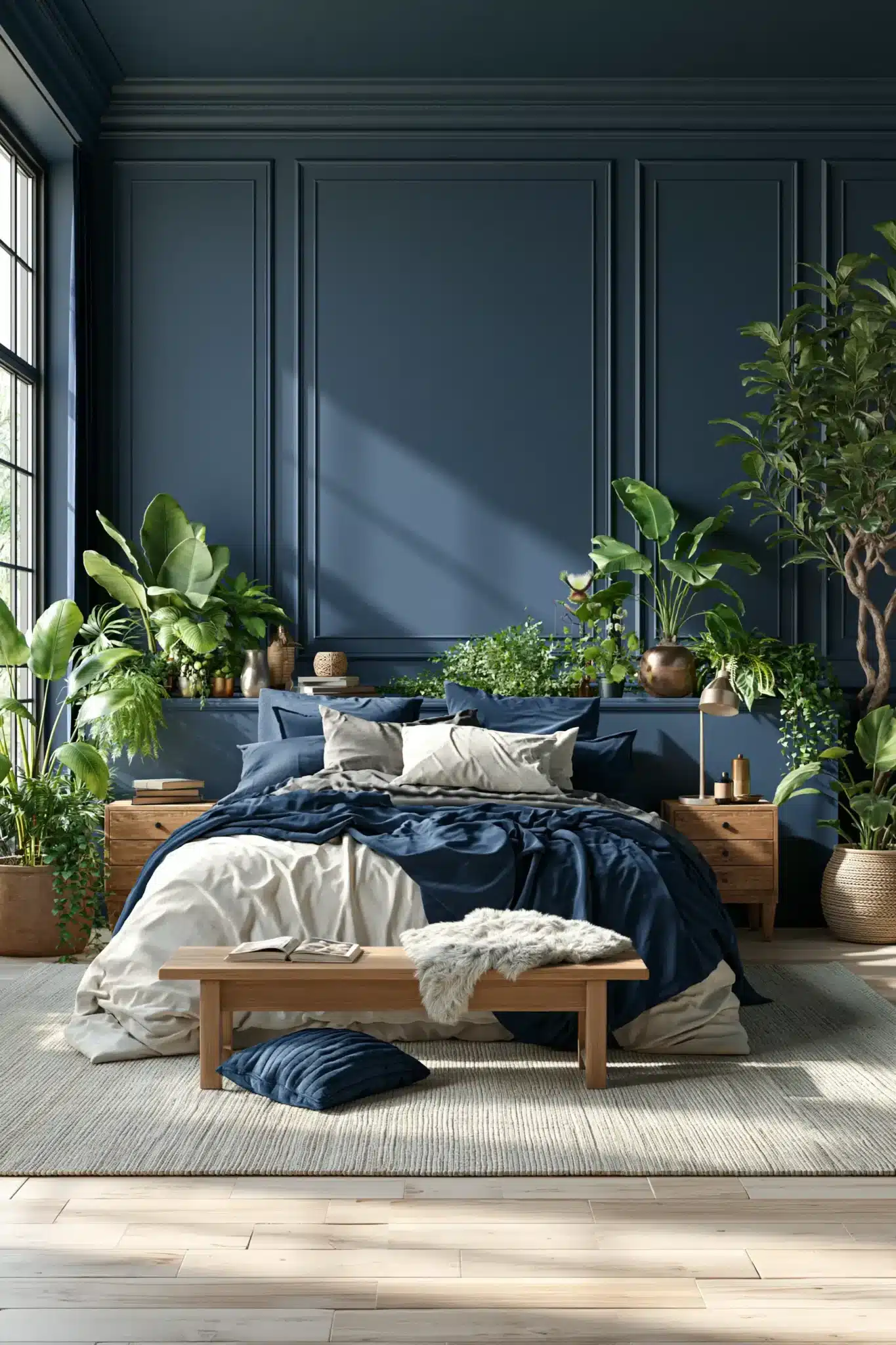 29 Navy Blue and Green Bedroom Ideas for a Room With a Quiet Depth navy blue and green bedroom