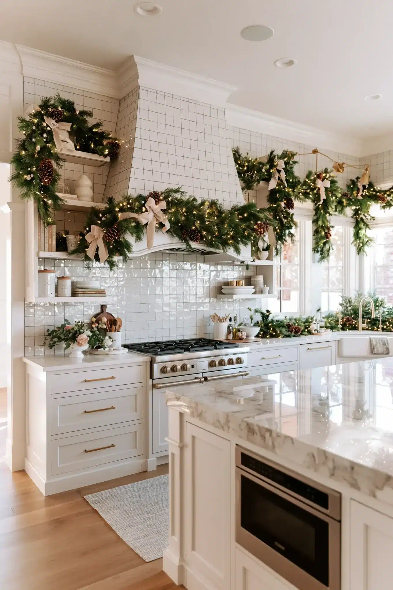 29 Christmas Kitchen Decor Ideas That Make the Heart of the Home Feel Like the Holidays christmas kitchen decor
