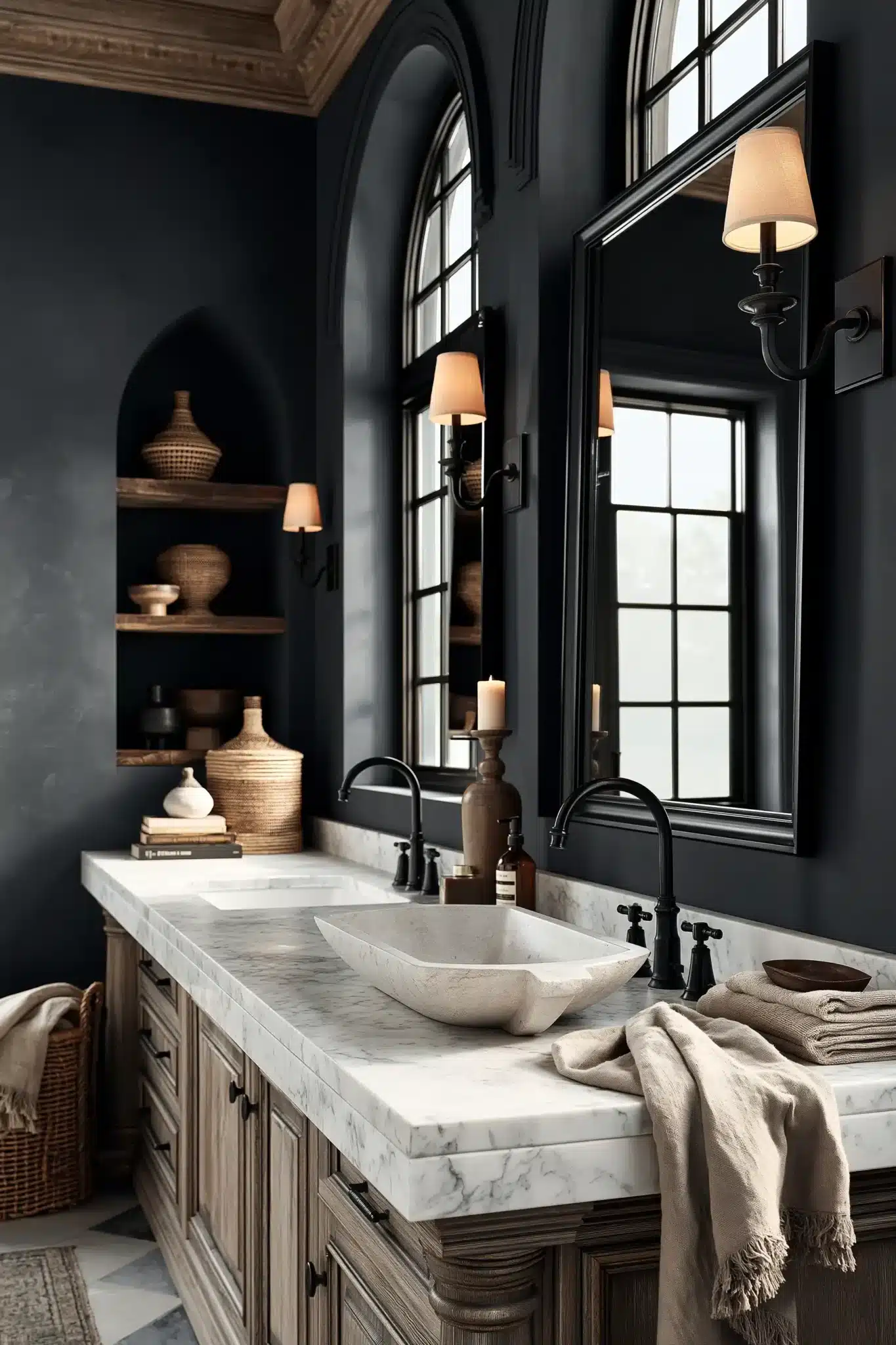 29 Gothic Bathroom Ideas for a Room With Real Atmosphere gothic bathroom