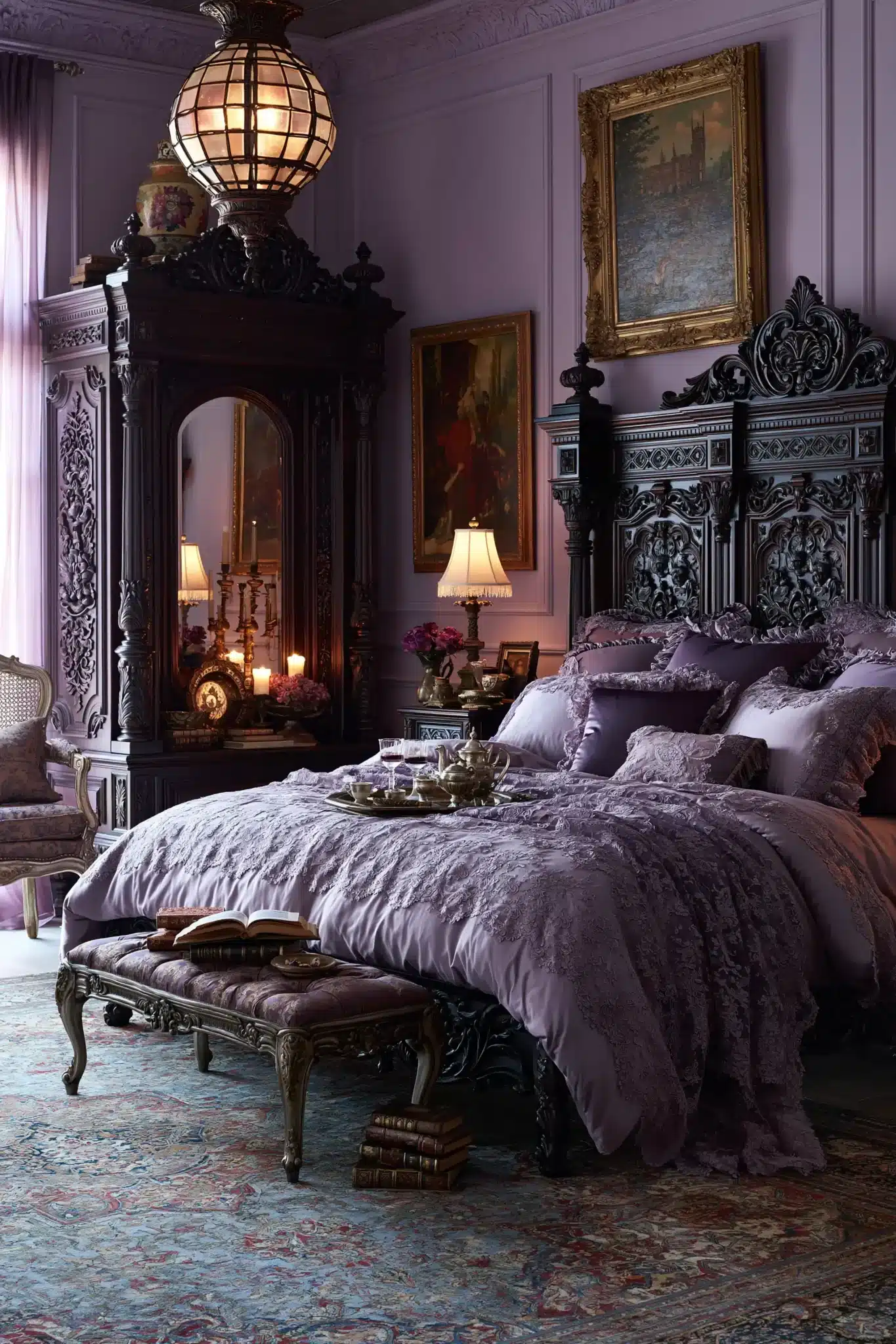 29 Purple Gothic Bedroom Ideas for a Space That Feels Rich, Not Loud purple gothic bedroom