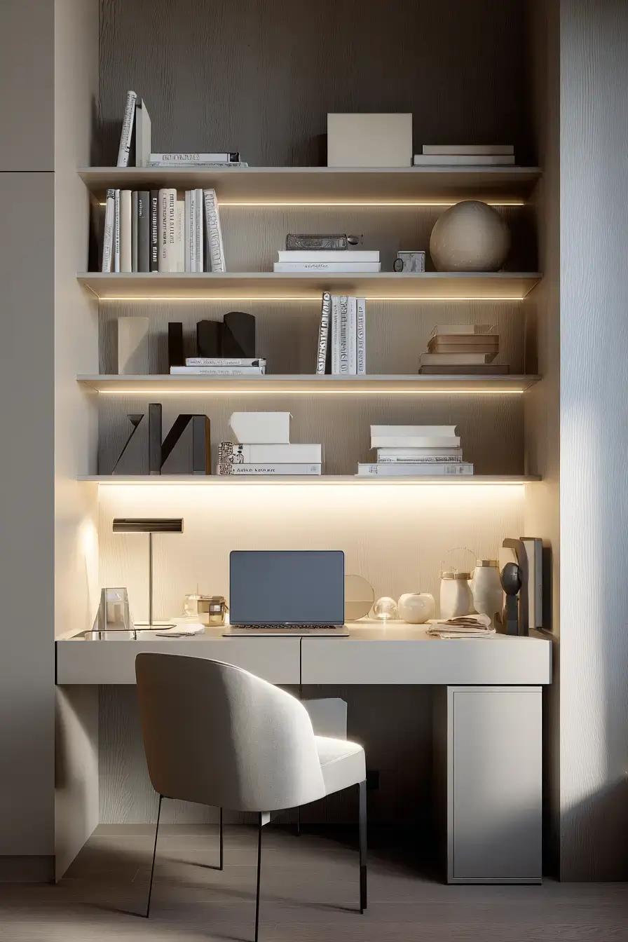 29 Study Desk Decor Ideas with a Cork Board and a Warm Lamp study desk decor