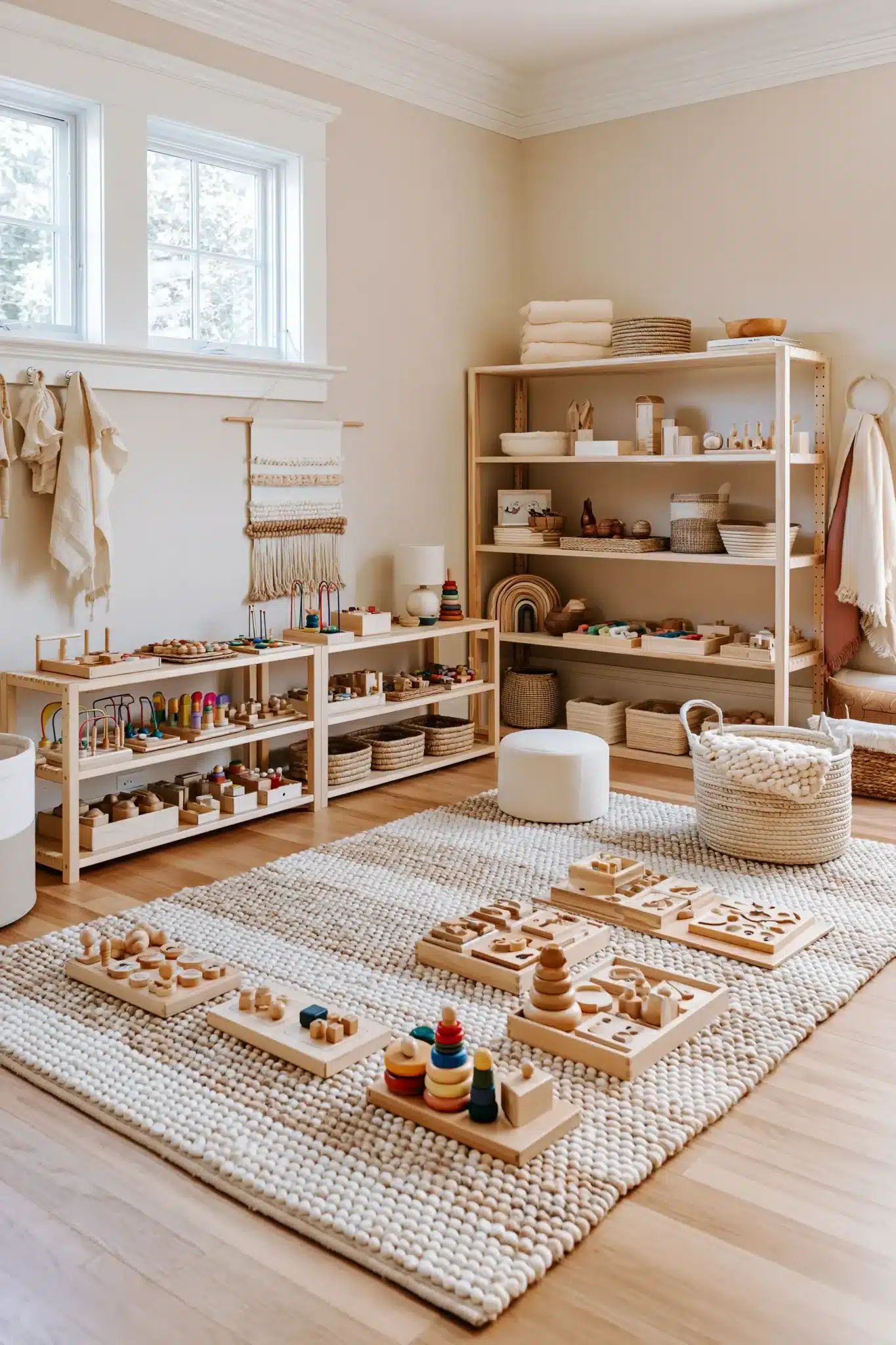 29 Montessori Playroom Ideas That Let Kids Actually Use the Room montessori playroom