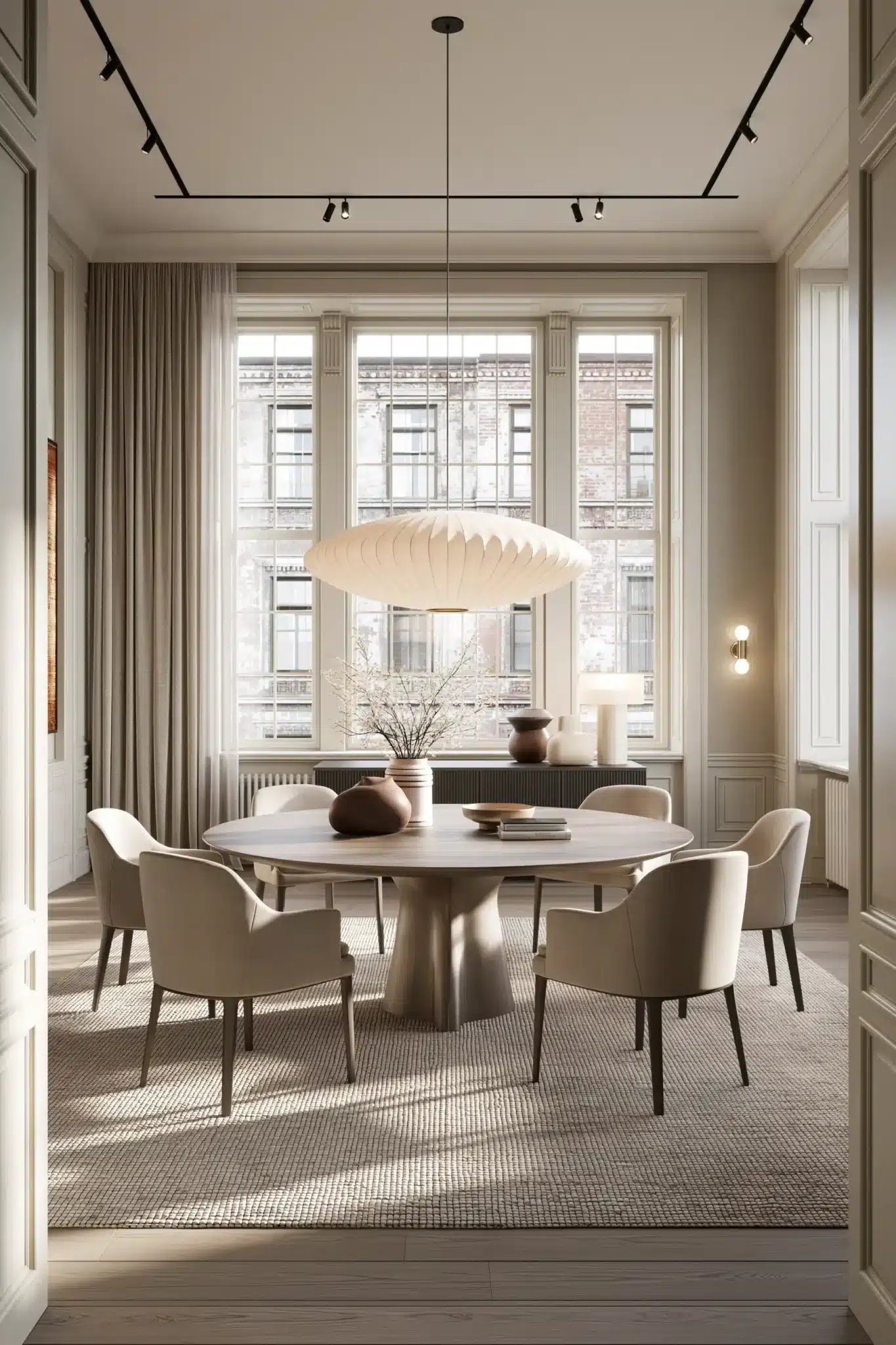 29 Round Table Dining Room Plans for Easier Conversation round table dining room