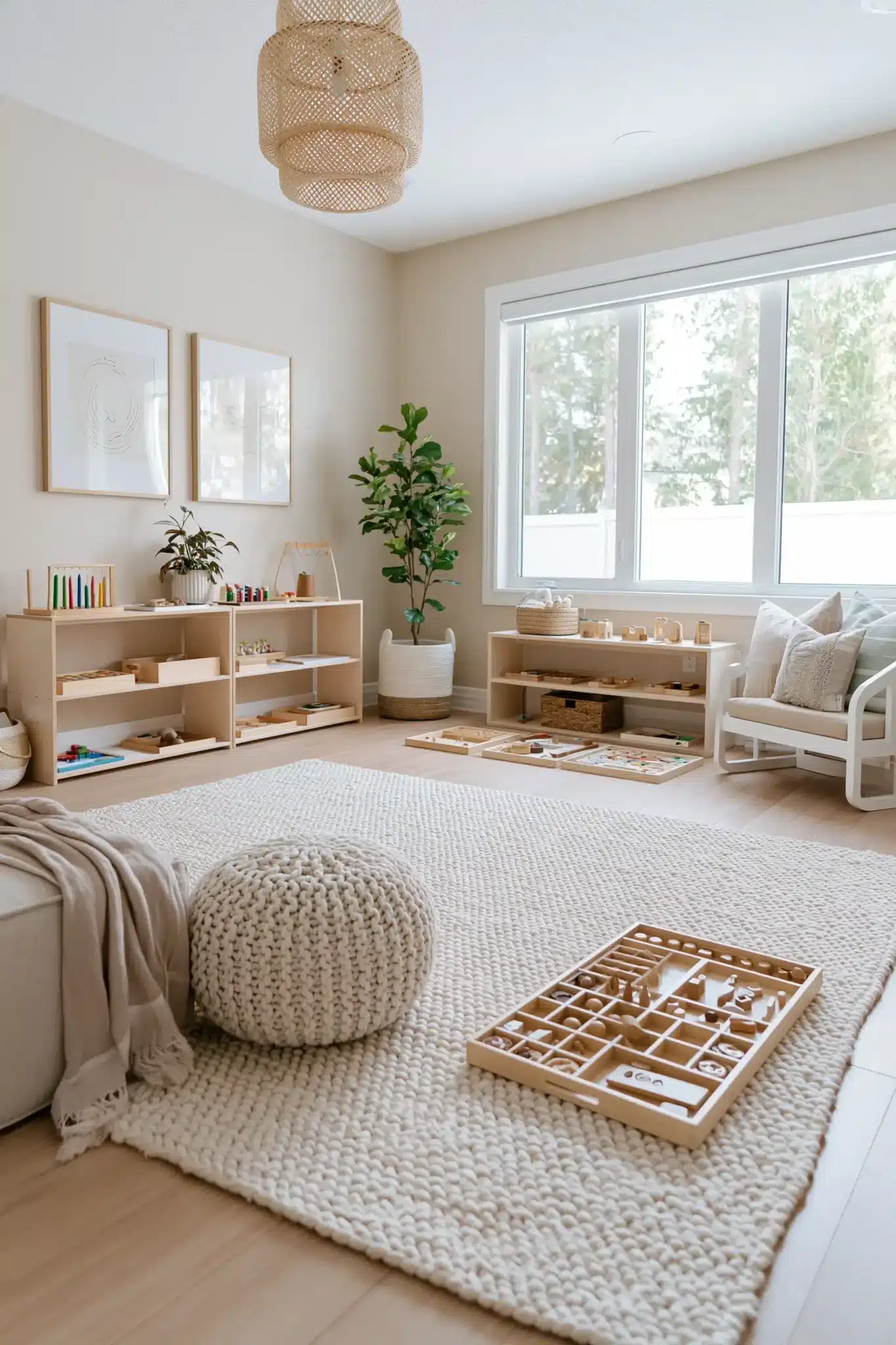 29 Montessori Playroom Ideas That Let Kids Actually Use the Room montessori playroom