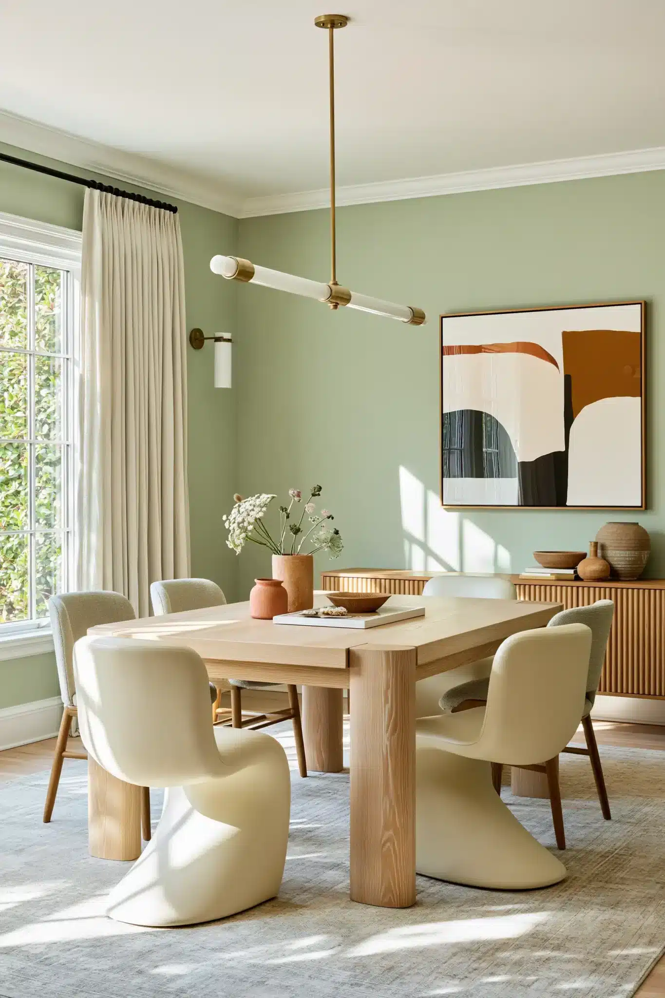 29 Green Dining Room Ideas for a Calmer Wall green dining room