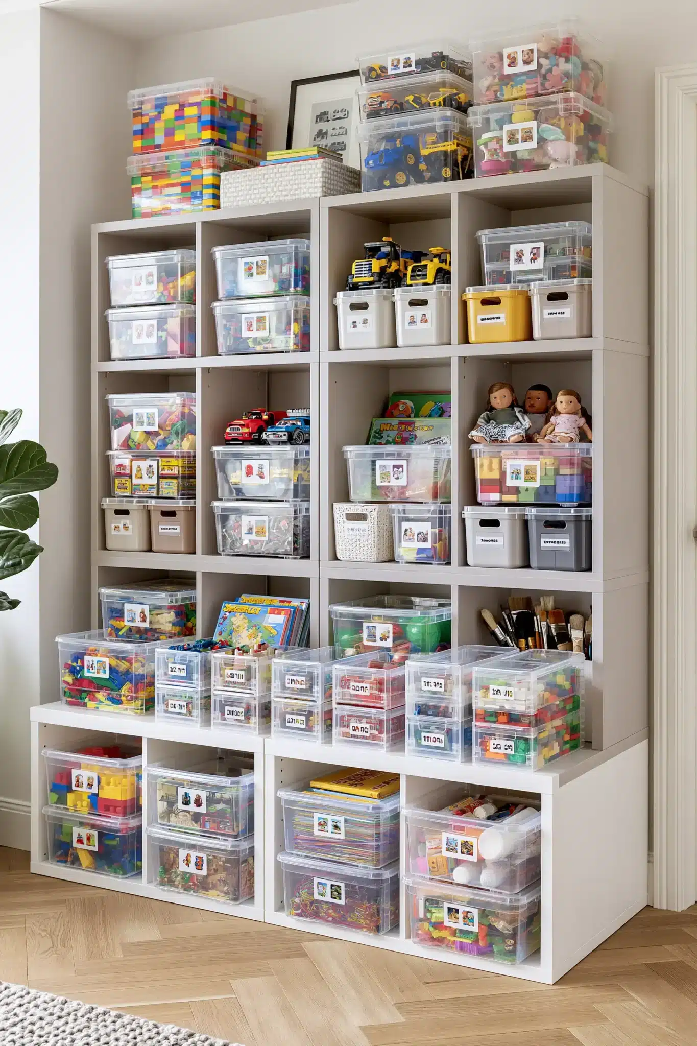 29 Playroom Storage Ideas That Keep Toys Where Kids Reach playroom storage ideas