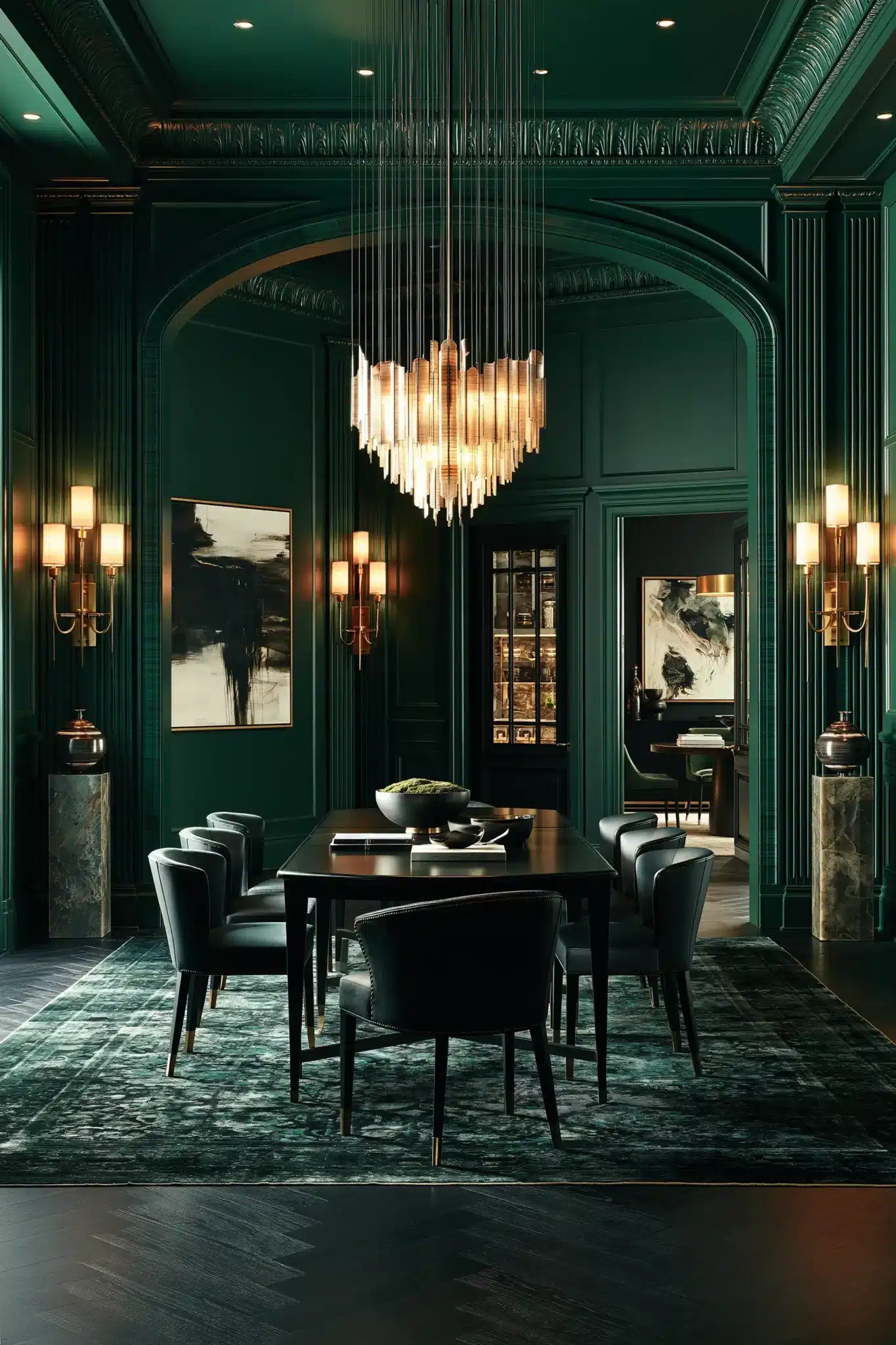 29 Green Dining Room Ideas for a Calmer Wall green dining room