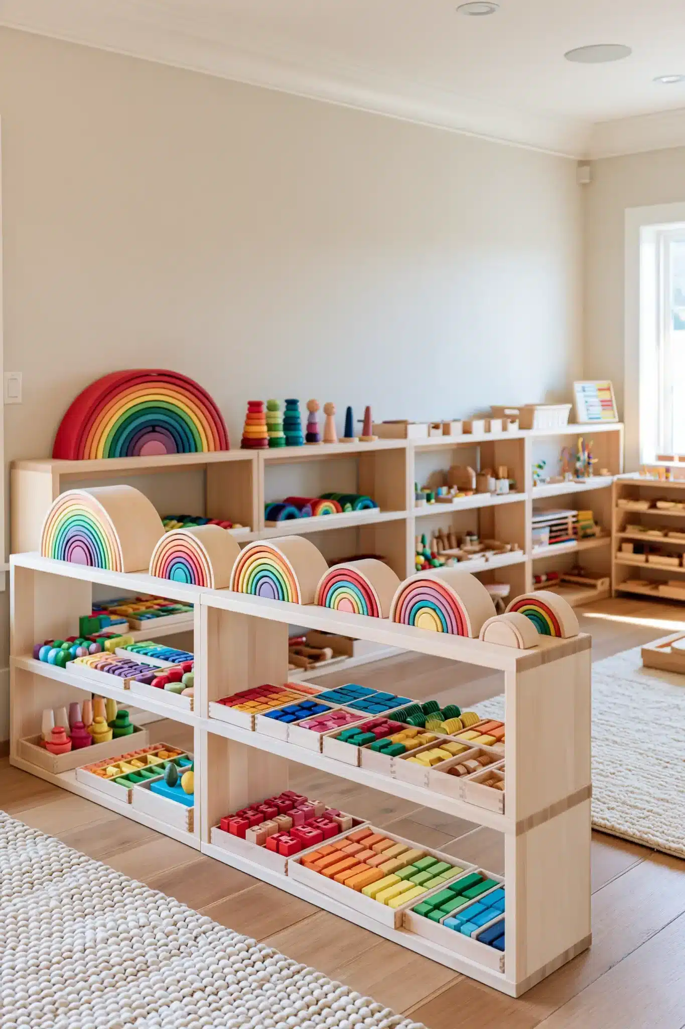 29 Montessori Playroom Ideas That Let Kids Actually Use the Room montessori playroom