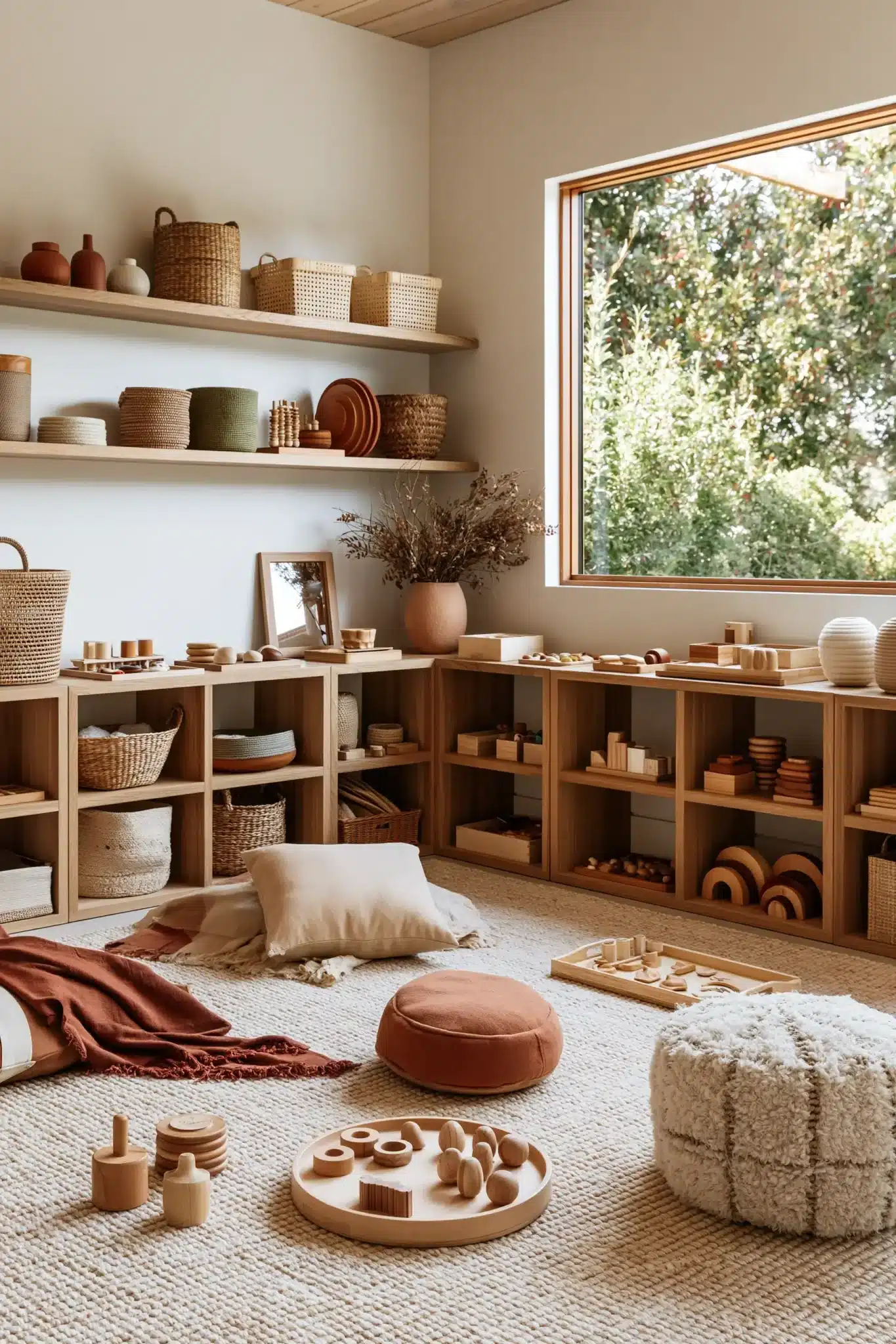 29 Montessori Playroom Ideas That Let Kids Actually Use the Room montessori playroom