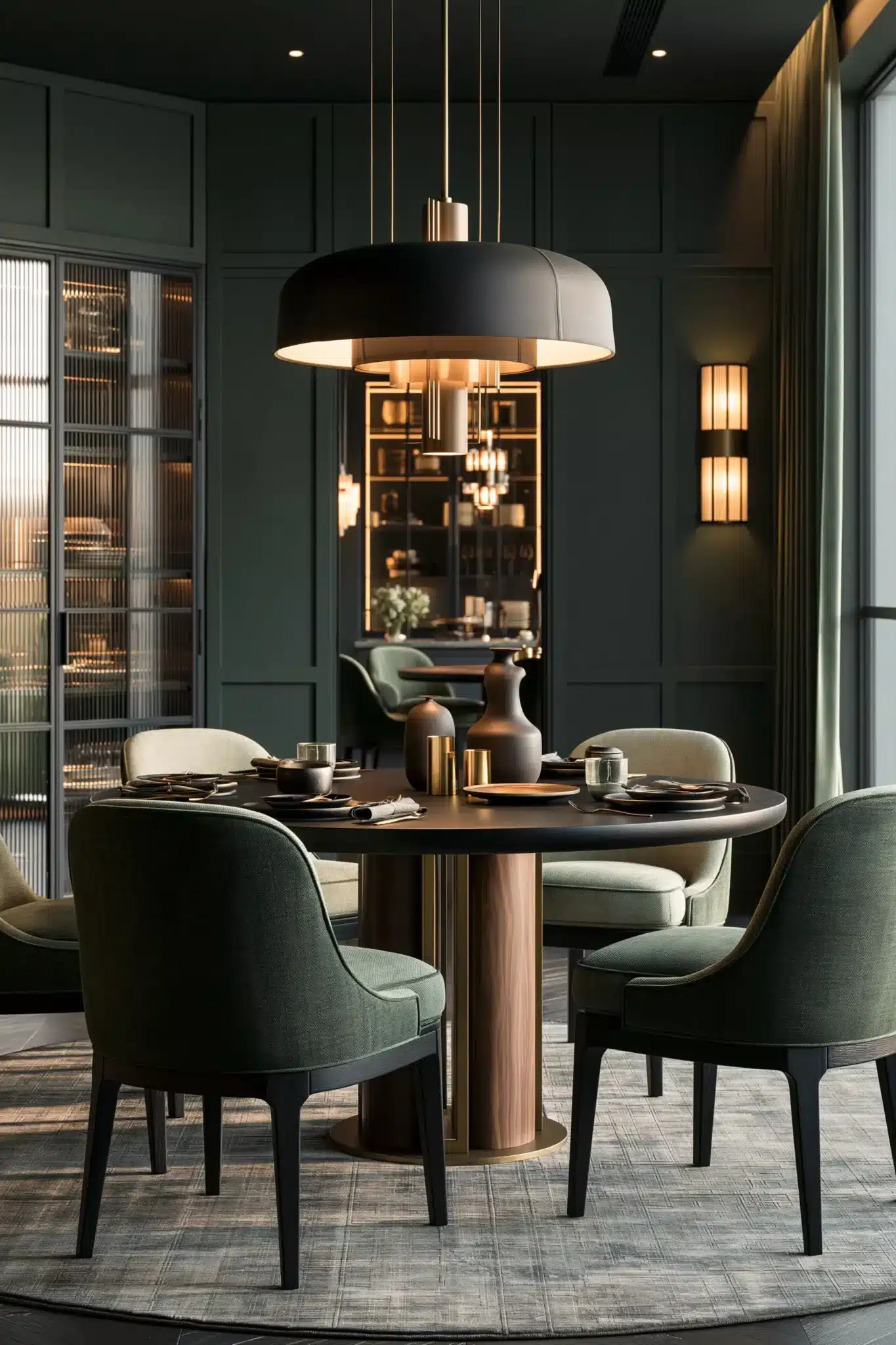 29 Round Table Dining Room Plans for Easier Conversation round table dining room