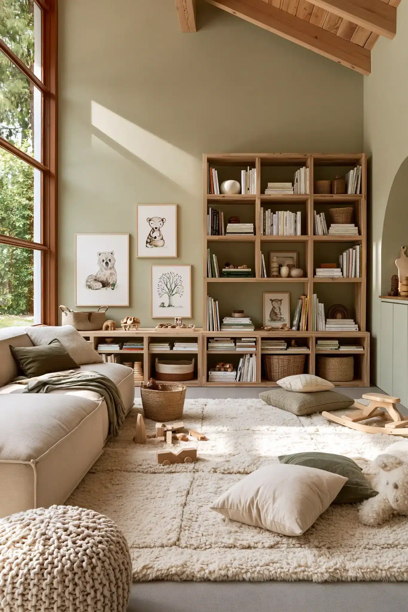 29 Family Room Playroom Ideas That Share the Space family room playroom