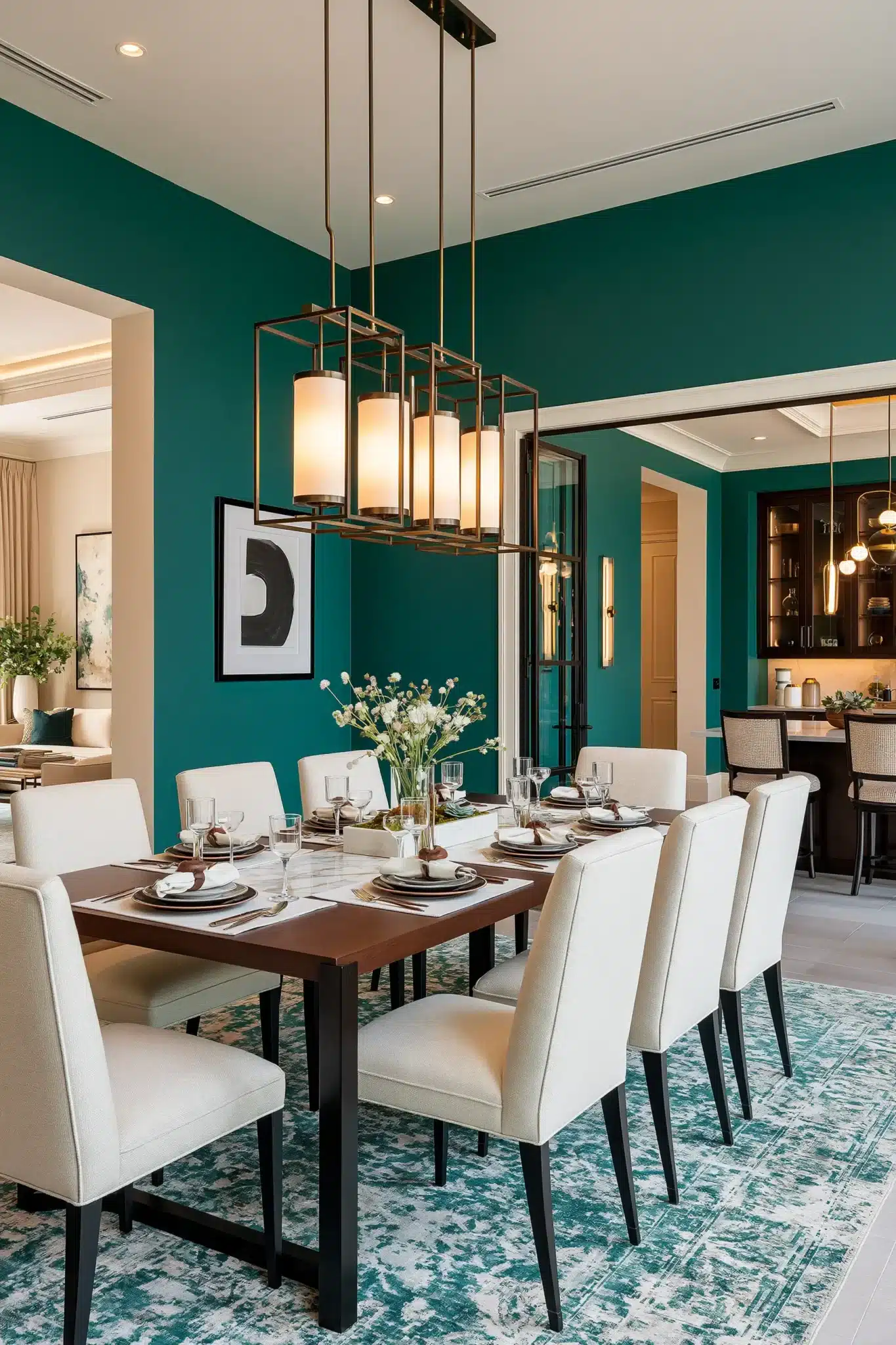 29 Green Dining Room Ideas for a Calmer Wall green dining room