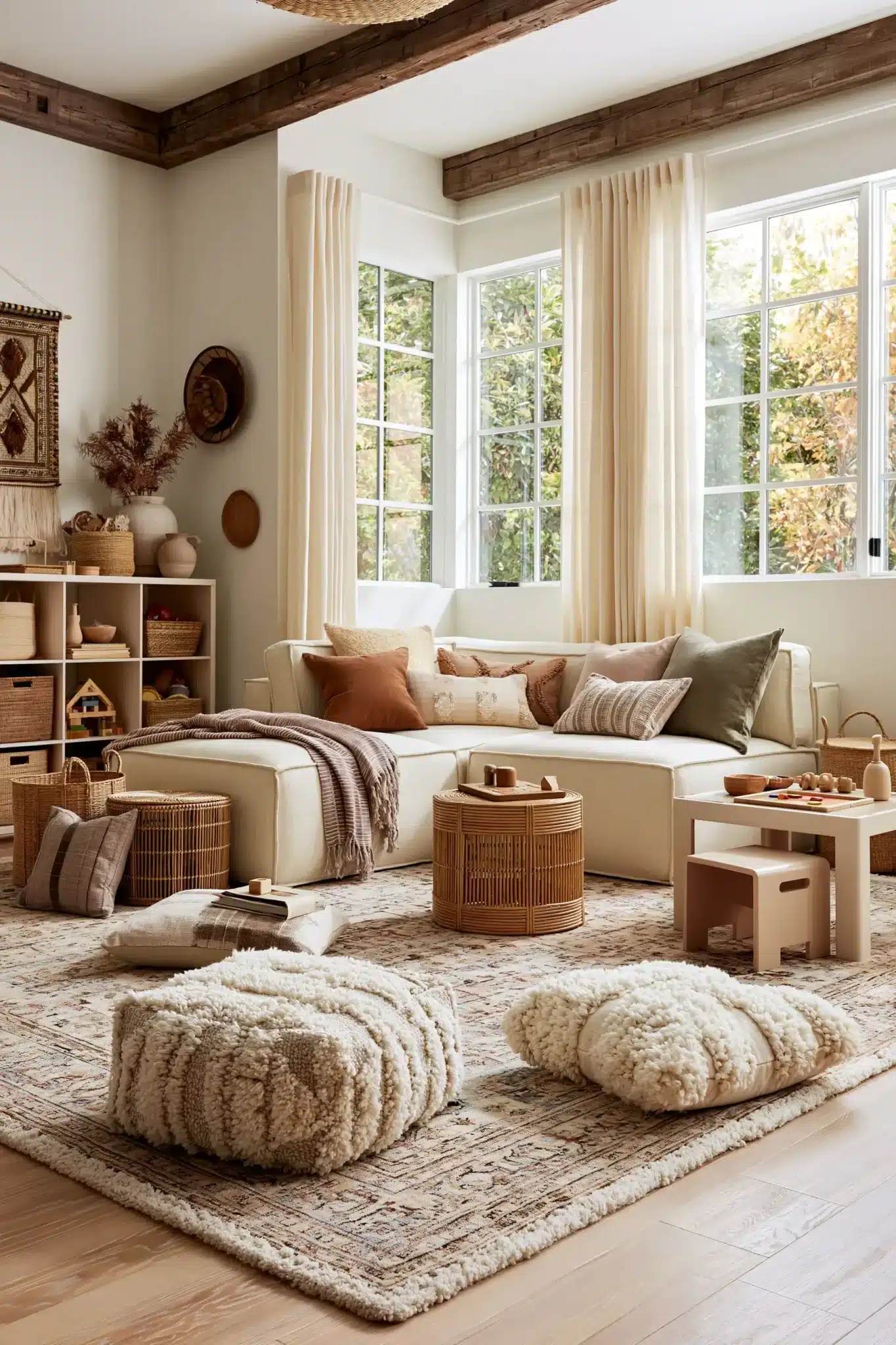 29 Family Room Playroom Ideas That Share the Space family room playroom