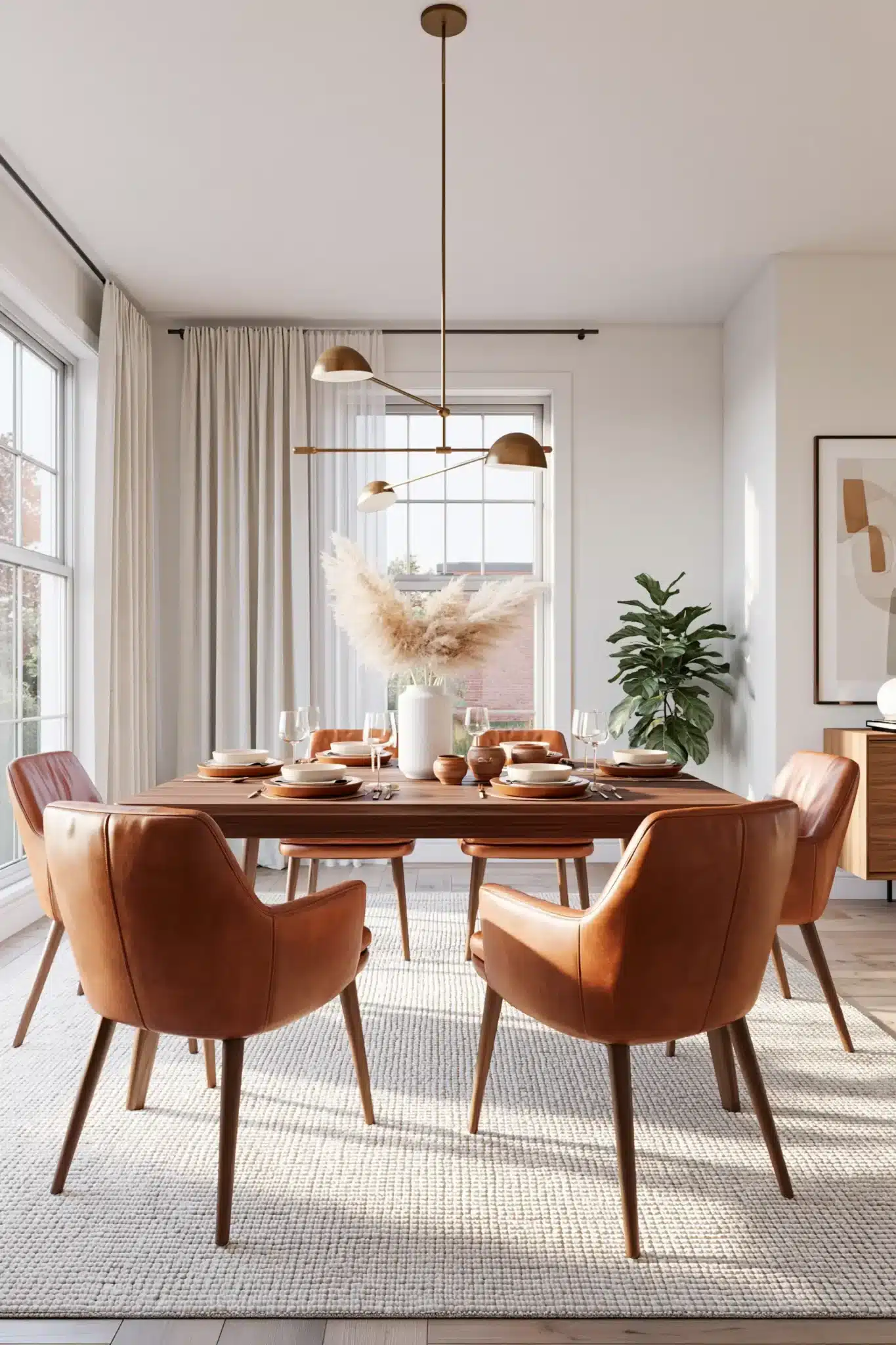 29 Mid Century Modern Dining Room Ideas With Clean Lines mid century modern dining room
