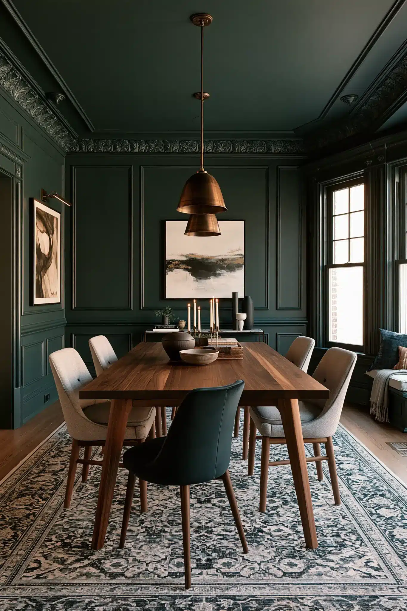 29 Green Dining Room Ideas for a Calmer Wall green dining room