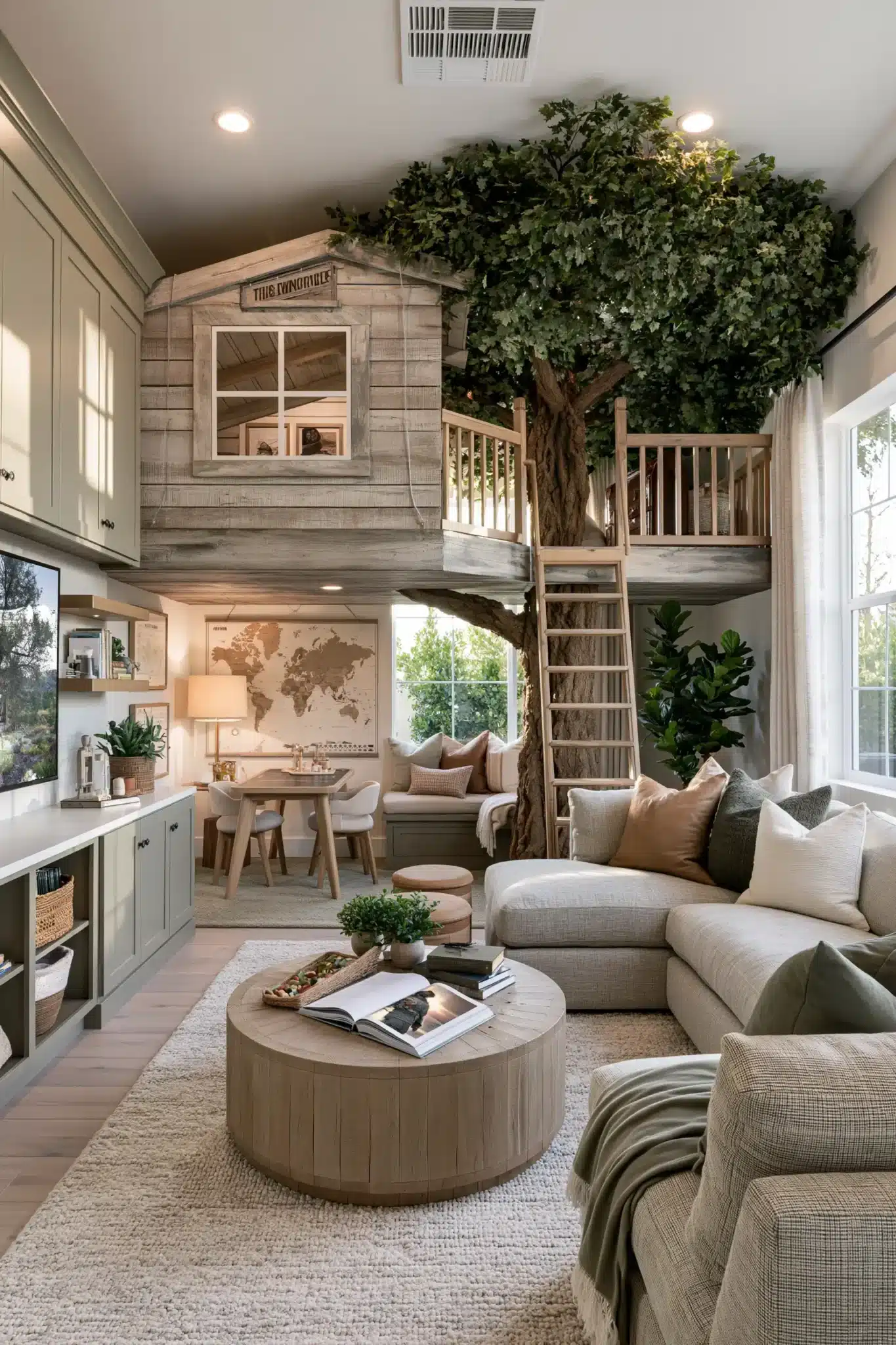 29 Family Room Playroom Ideas That Share the Space family room playroom
