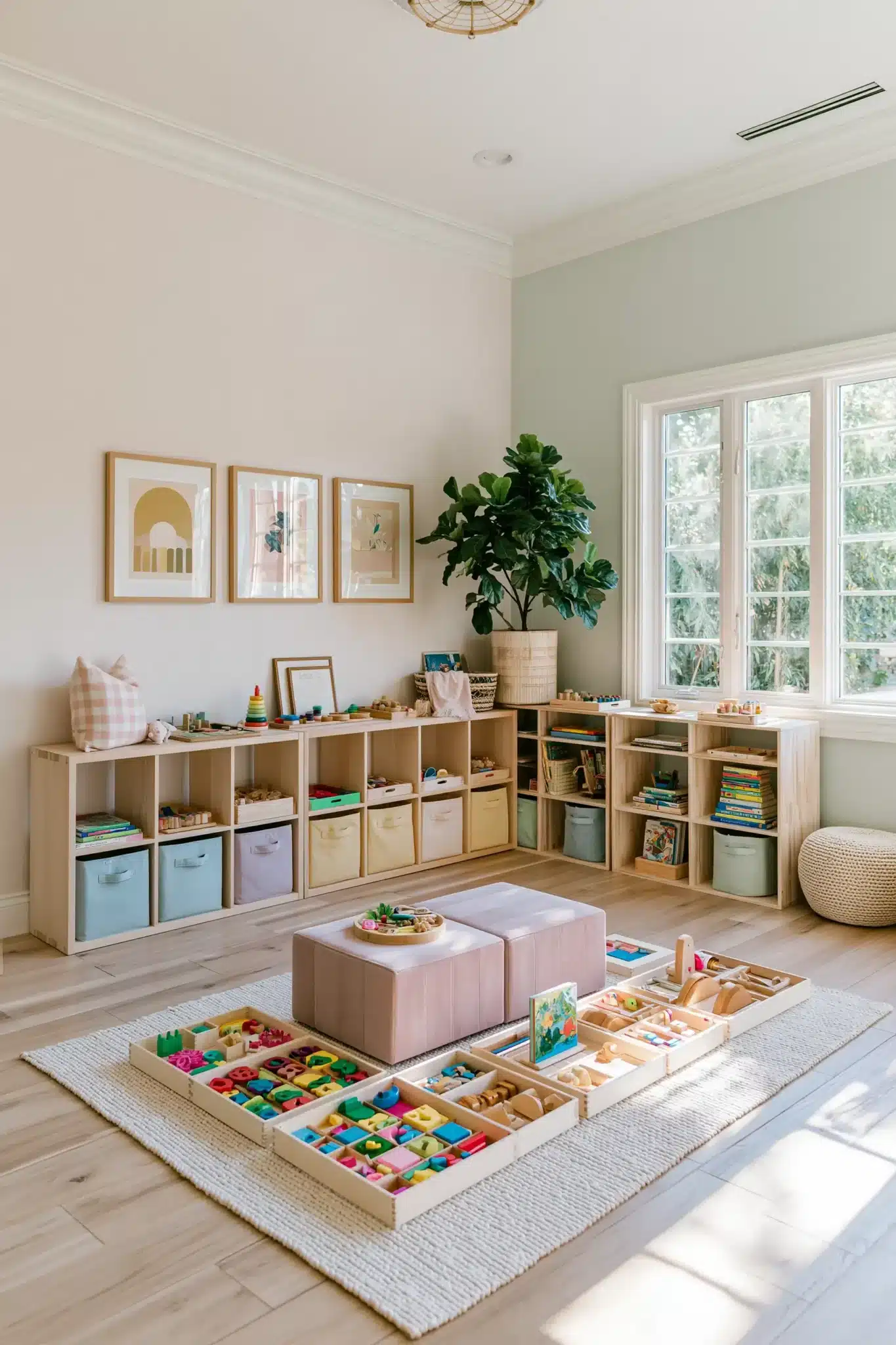 29 Montessori Playroom Ideas That Let Kids Actually Use the Room montessori playroom