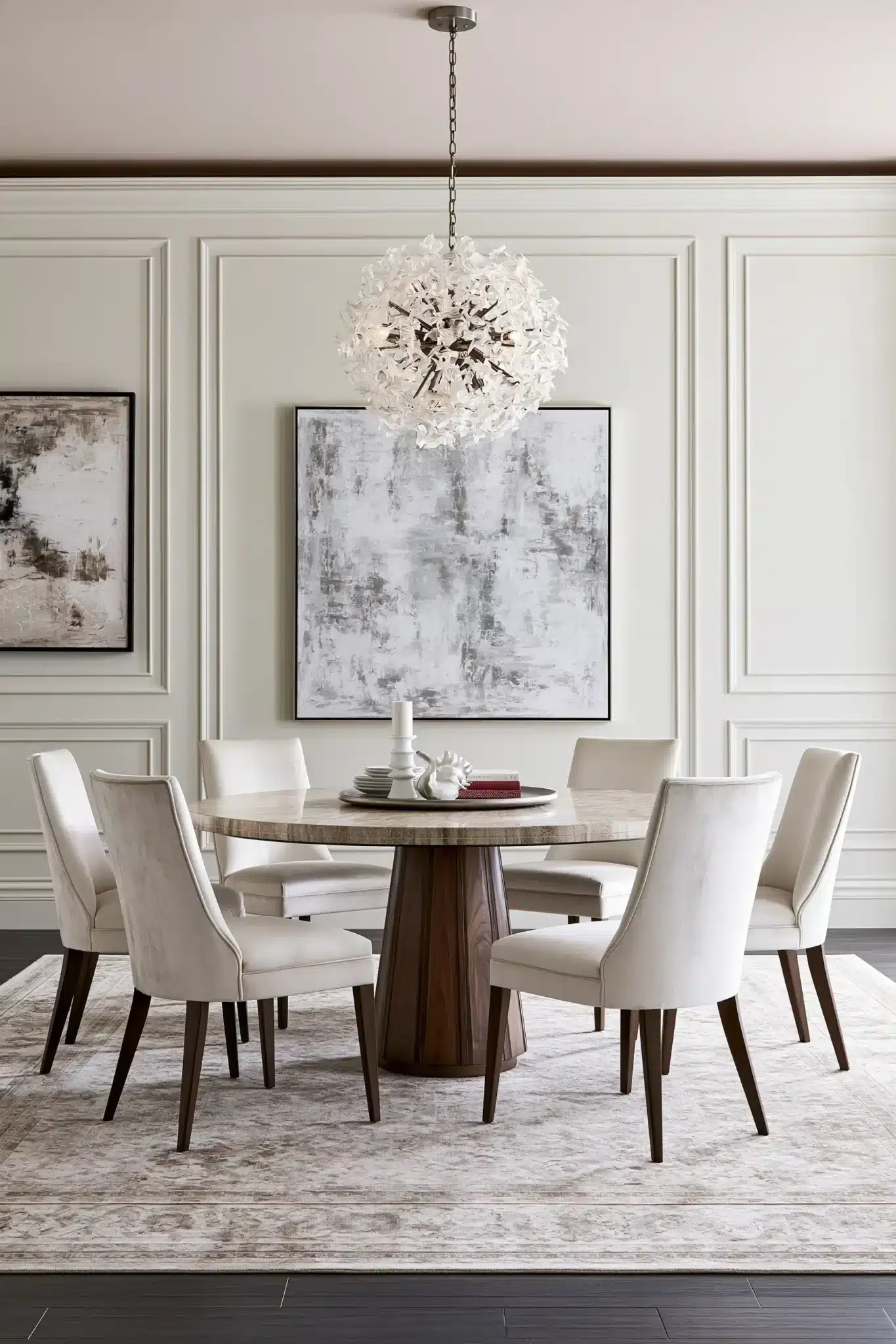 29 Round Table Dining Room Plans for Easier Conversation round table dining room