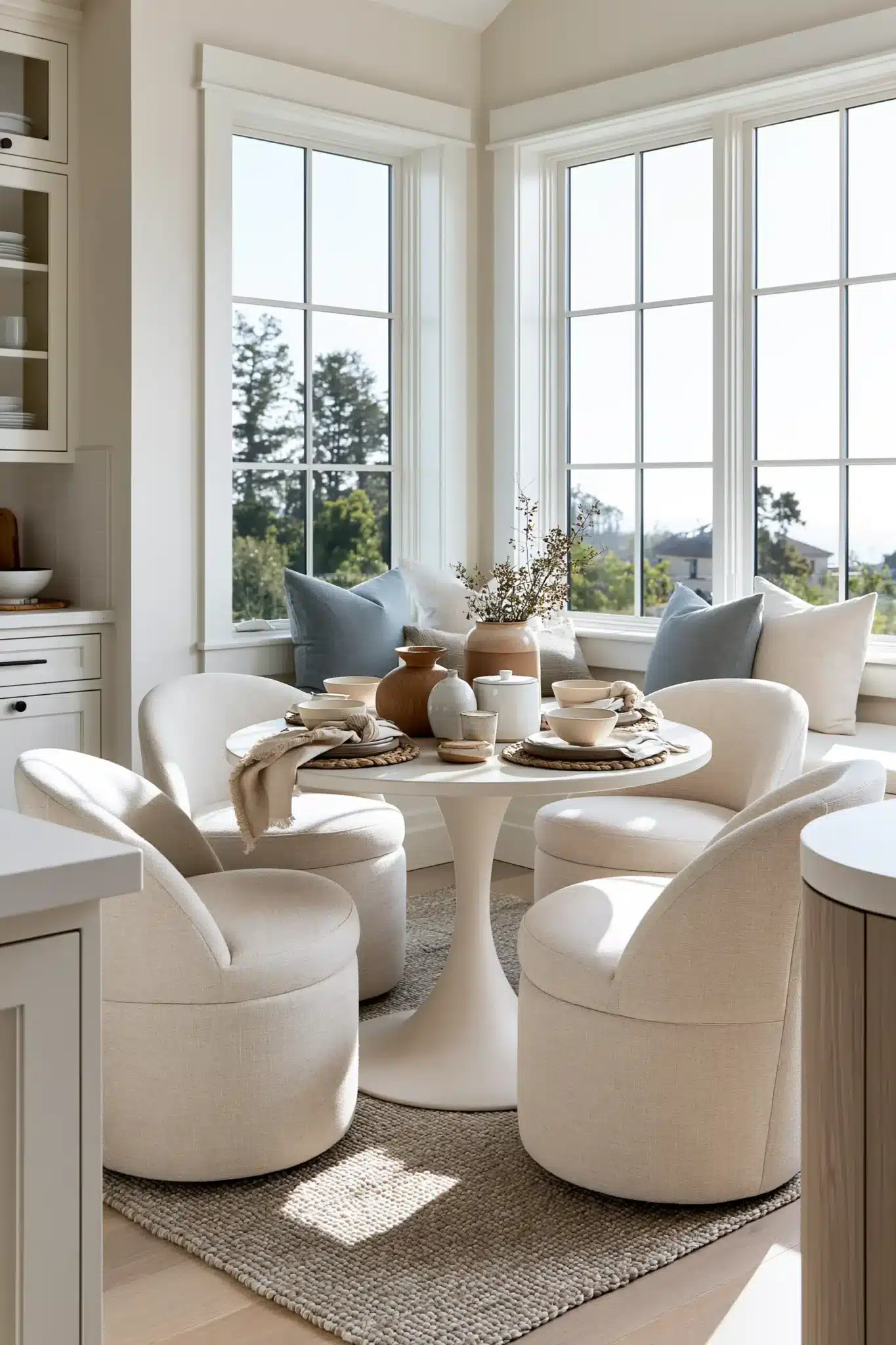 29 Round Table Dining Room Plans for Easier Conversation round table dining room