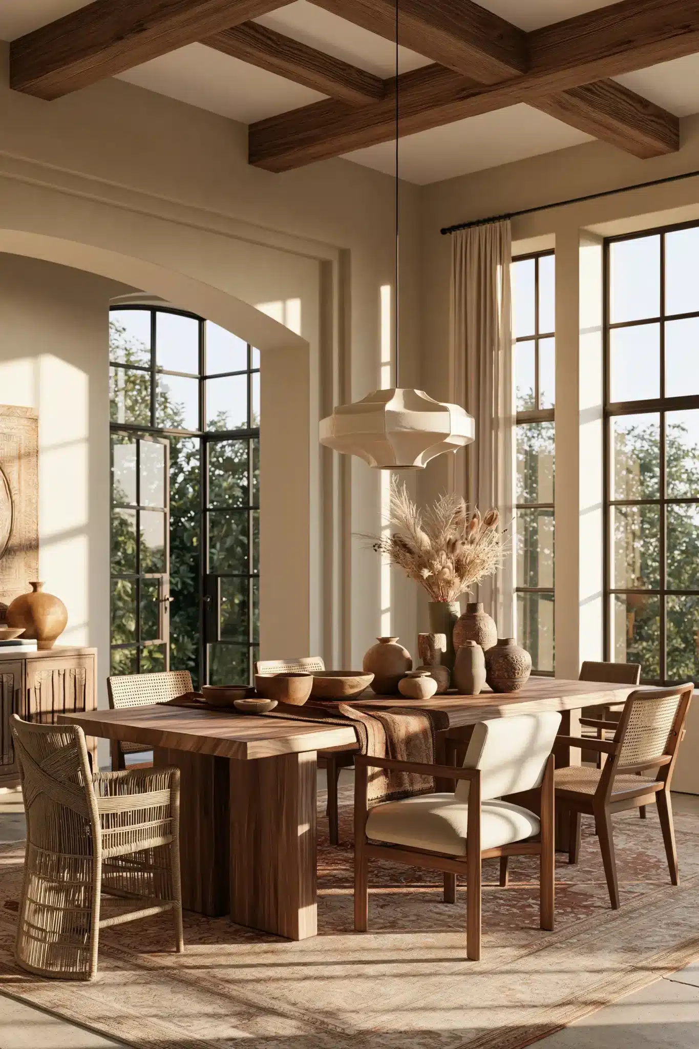 boho dining room