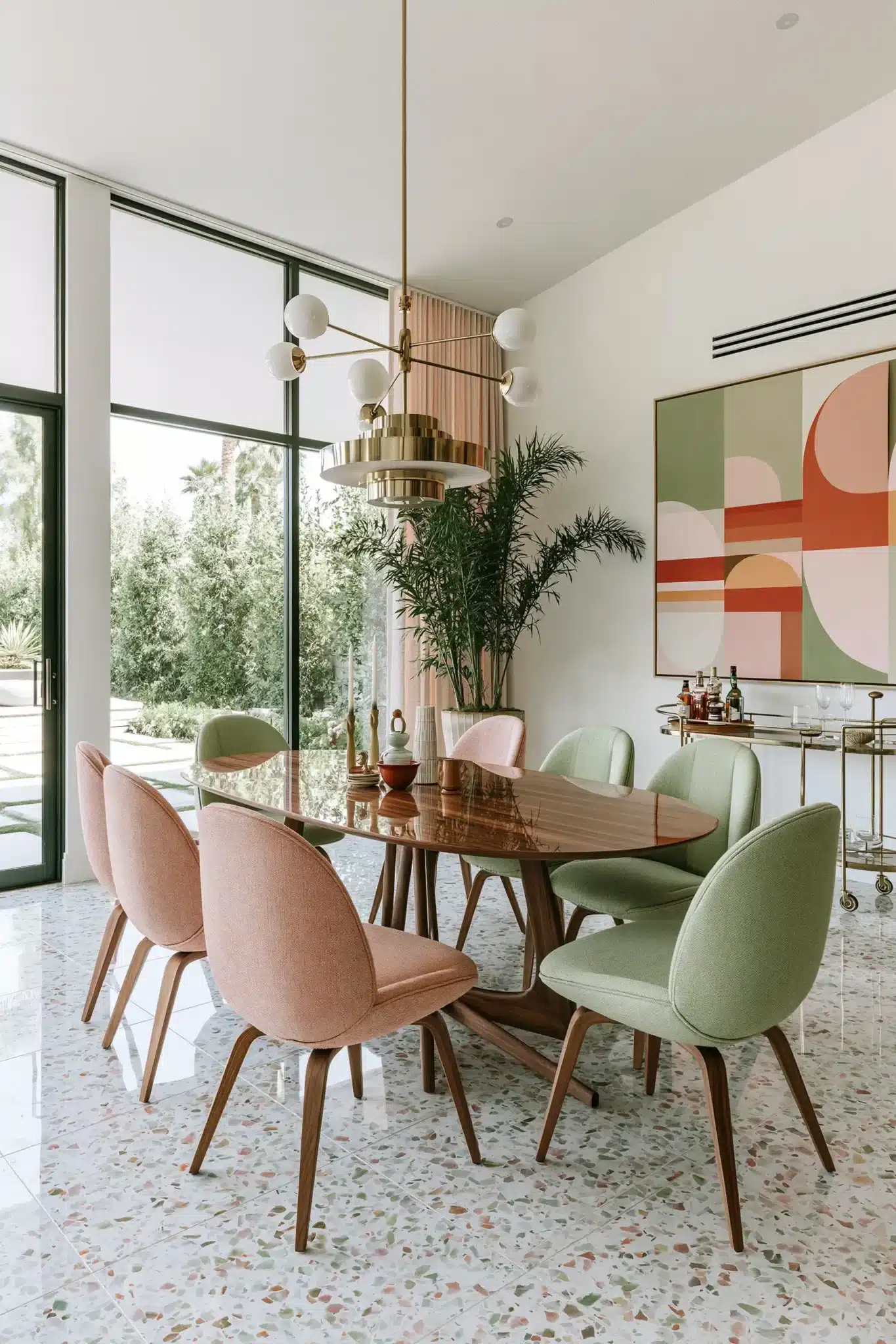 29 Mid Century Modern Dining Room Ideas With Clean Lines mid century modern dining room