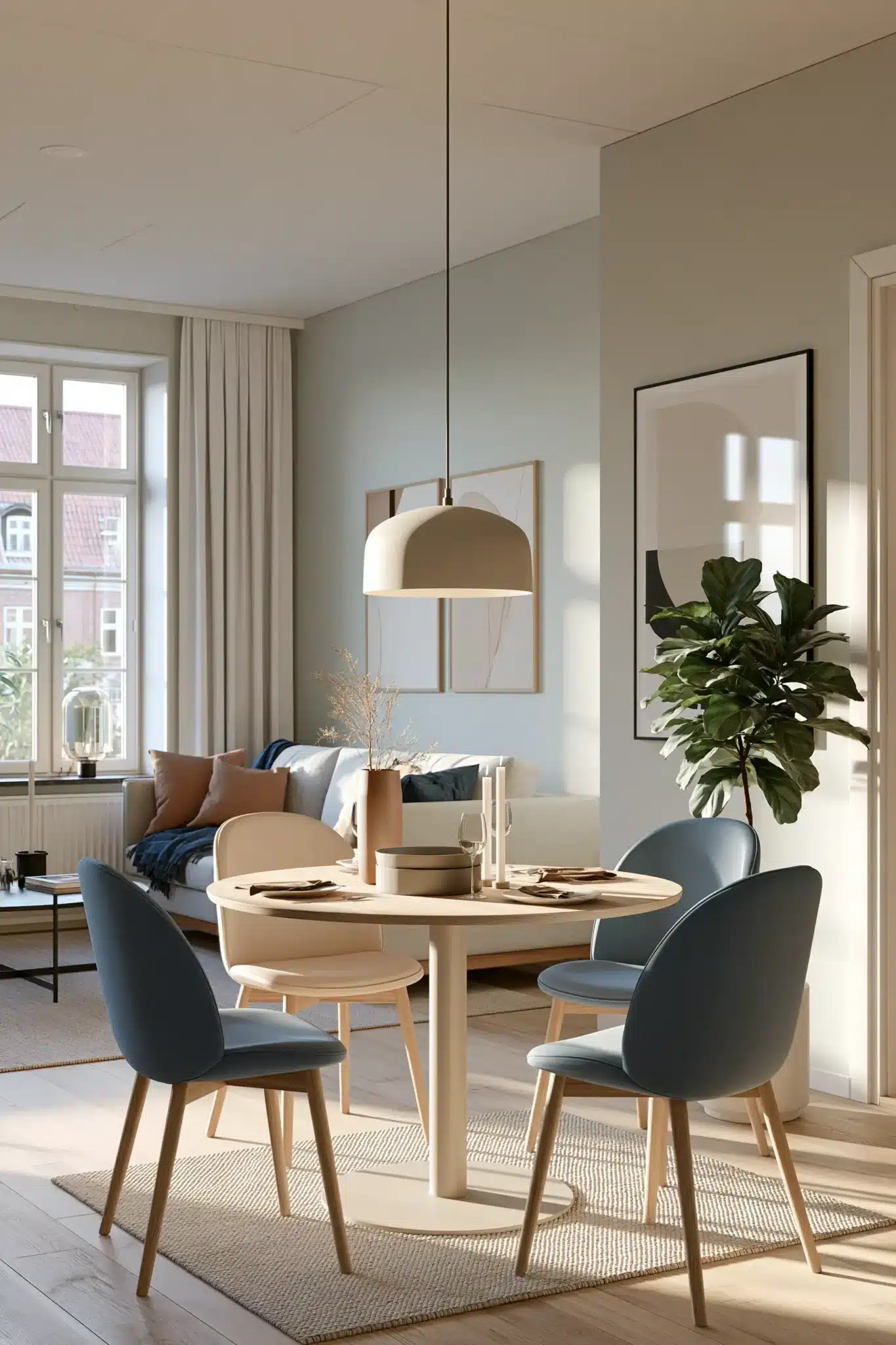 29 Round Table Dining Room Plans for Easier Conversation round table dining room