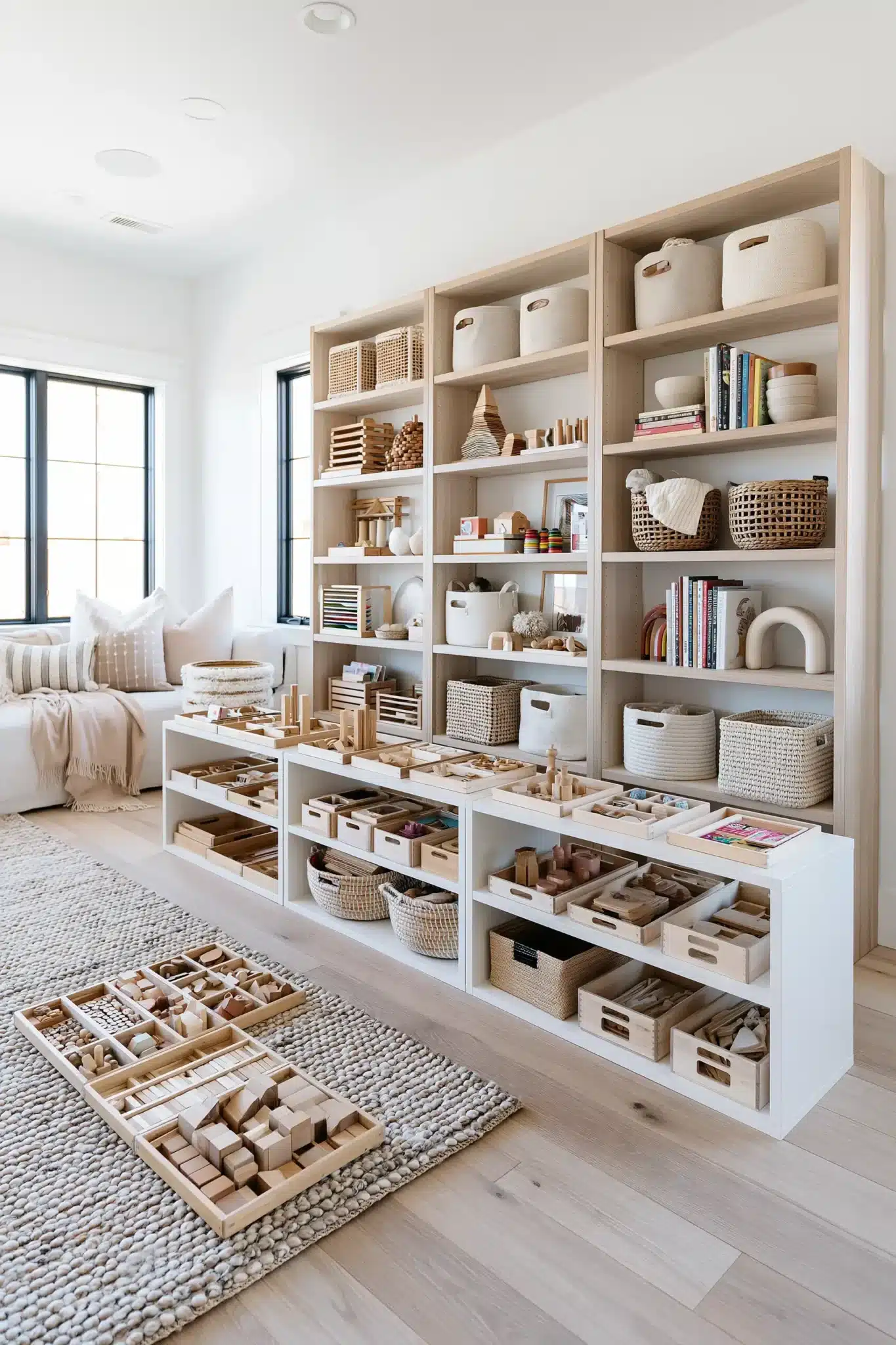 29 Montessori Playroom Ideas That Let Kids Actually Use the Room montessori playroom