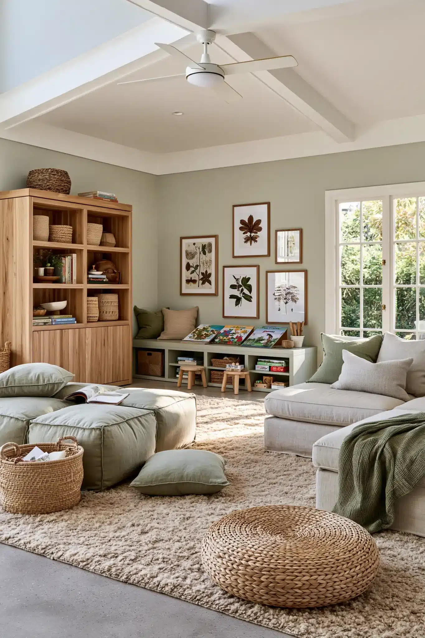 29 Family Room Playroom Ideas That Share the Space family room playroom