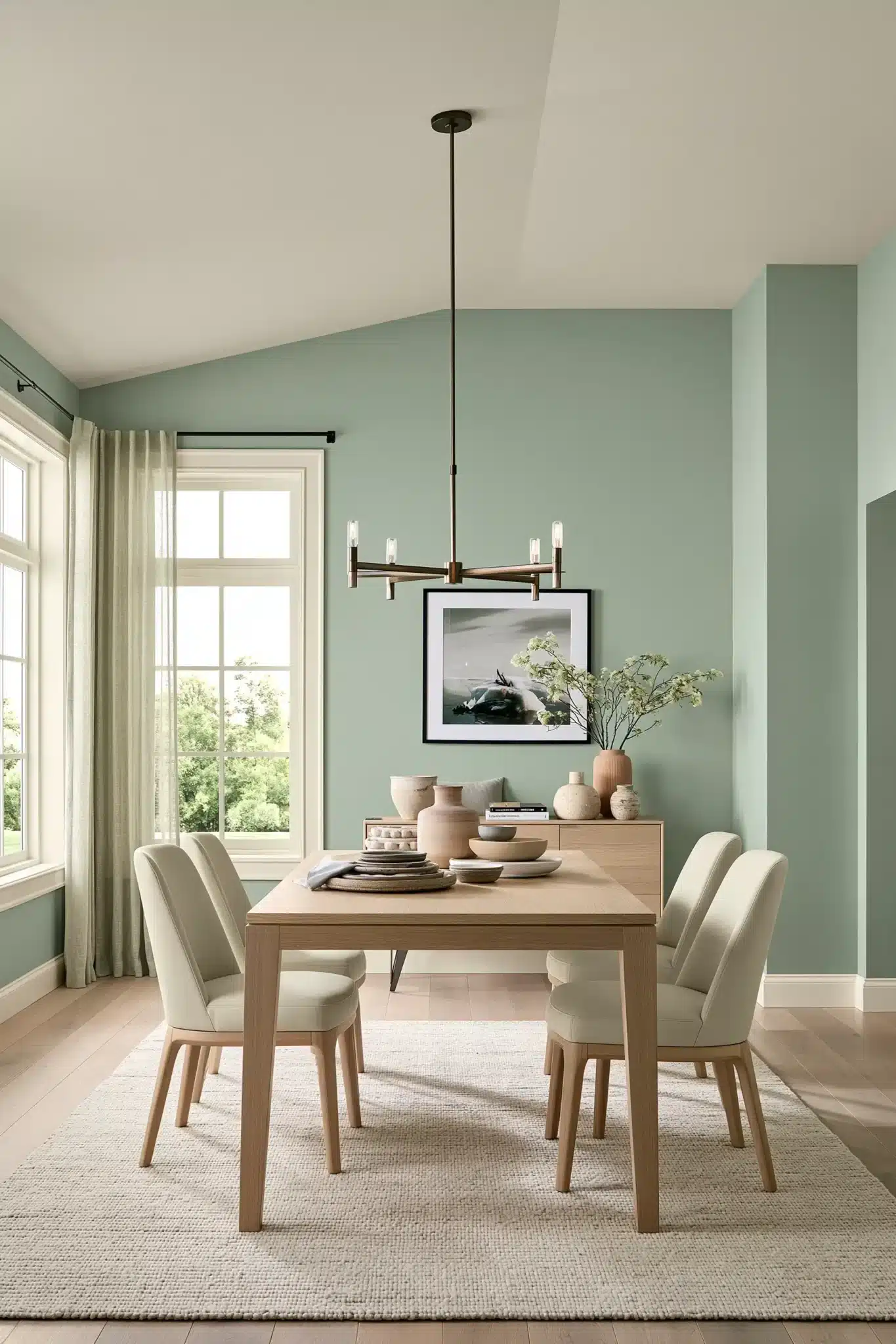 29 Green Dining Room Ideas for a Calmer Wall green dining room