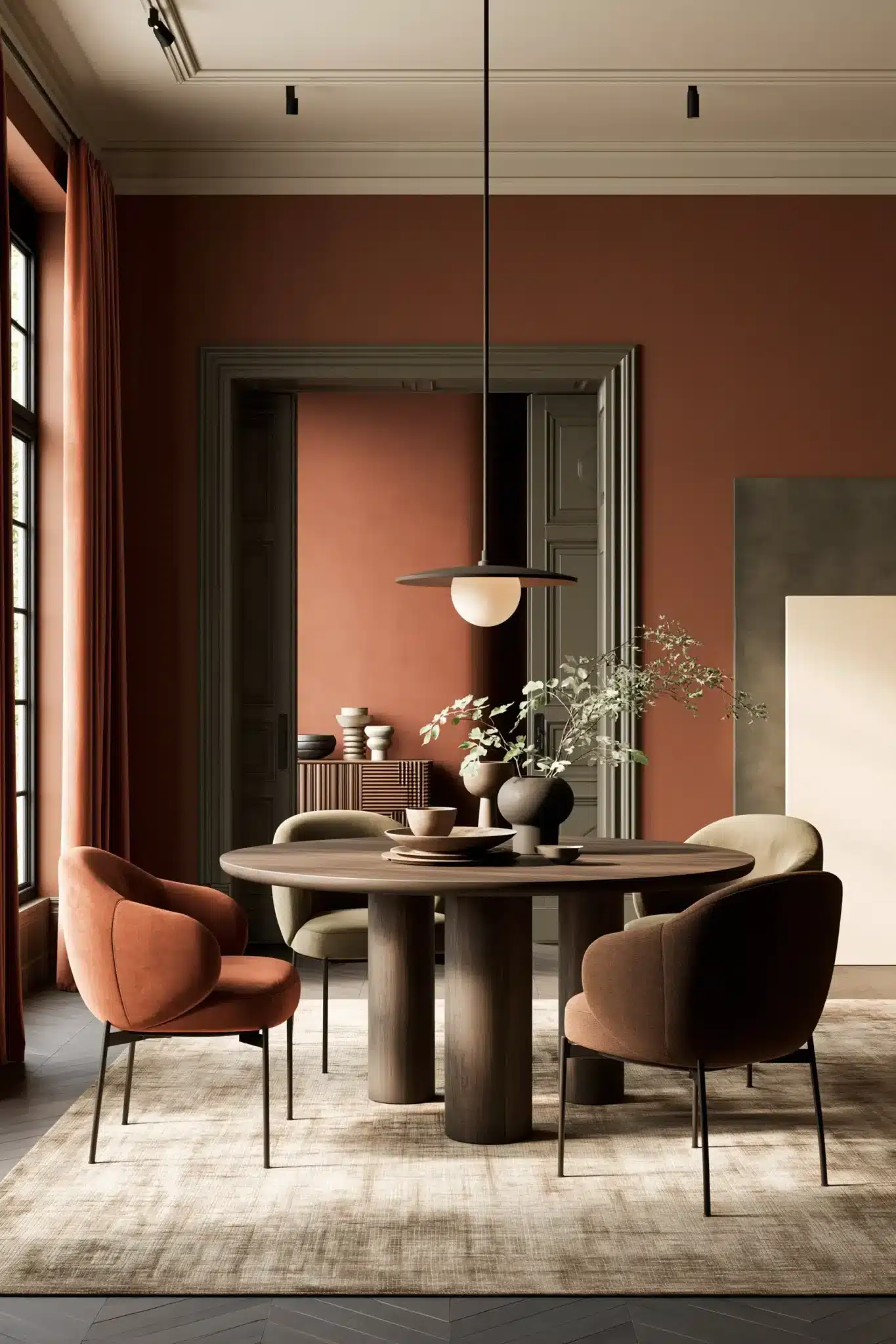 29 Round Table Dining Room Plans for Easier Conversation round table dining room