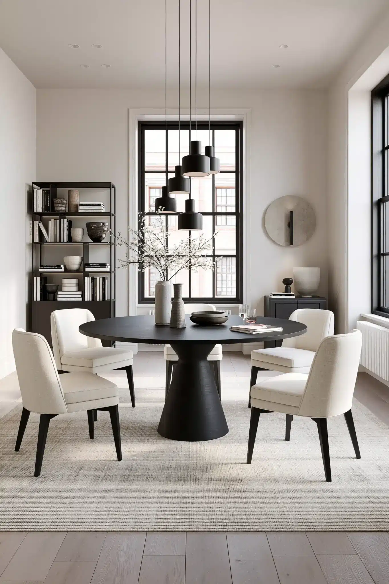 29 Round Table Dining Room Plans for Easier Conversation round table dining room