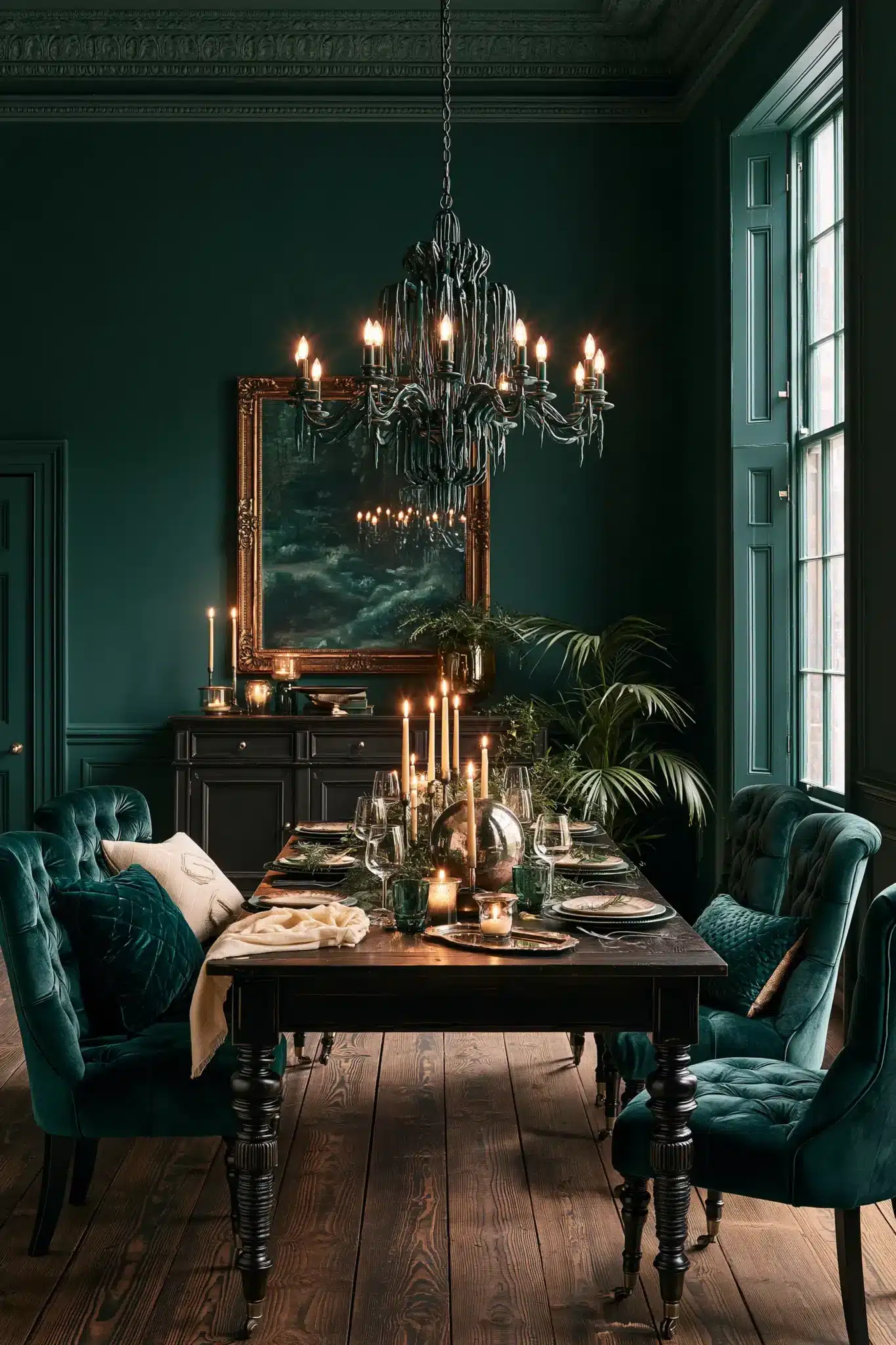 29 Green Dining Room Ideas for a Calmer Wall green dining room