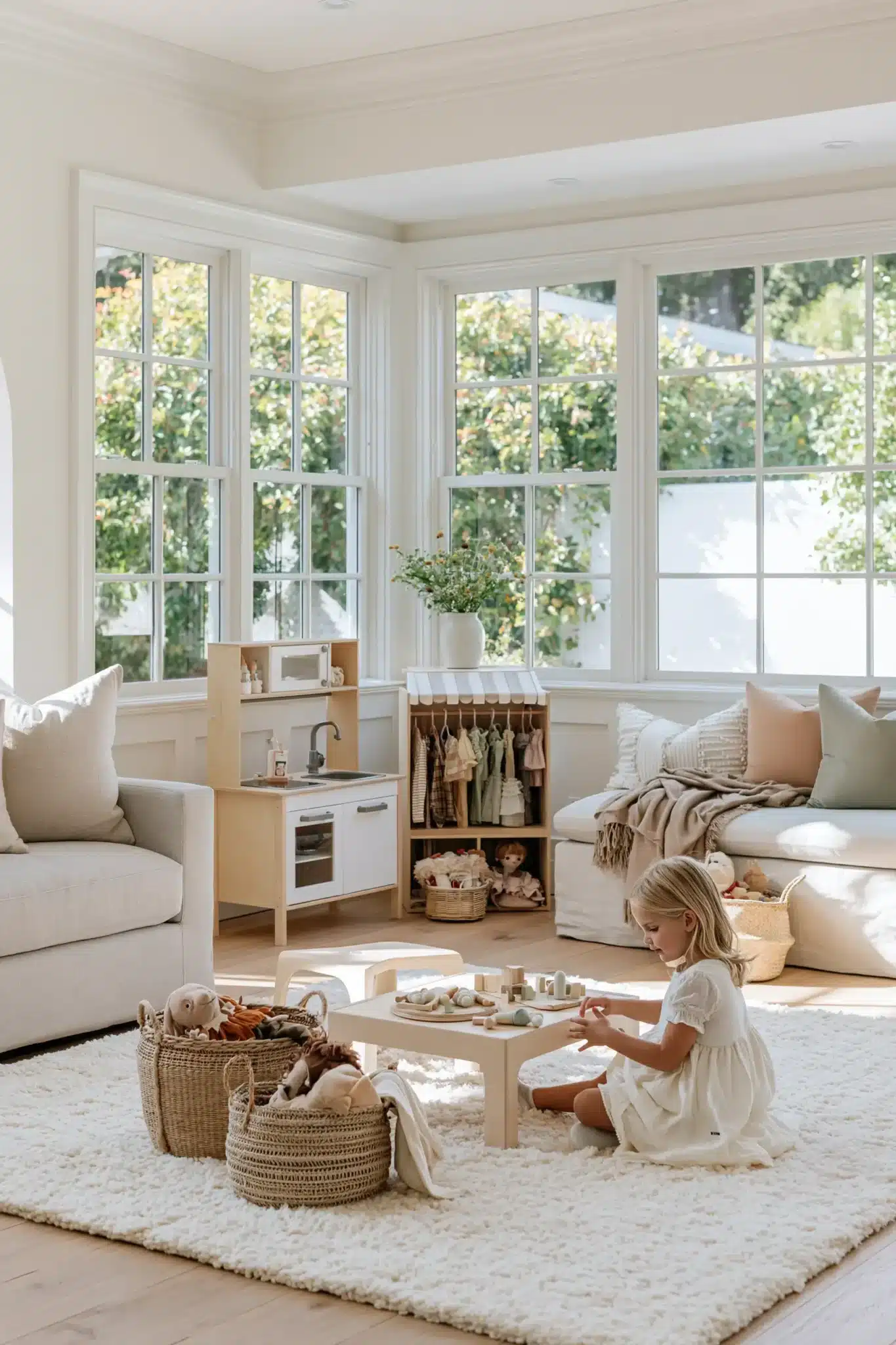 29 Family Room Playroom Ideas That Share the Space family room playroom