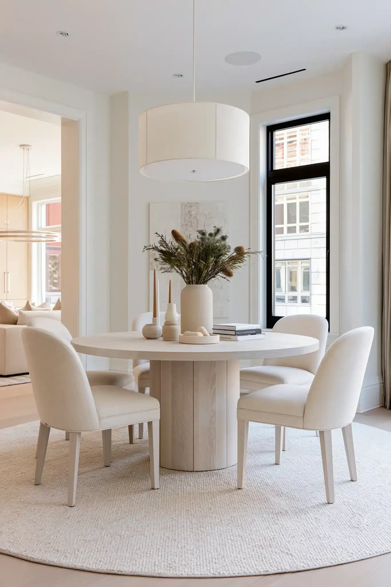 29 Round Table Dining Room Plans for Easier Conversation round table dining room