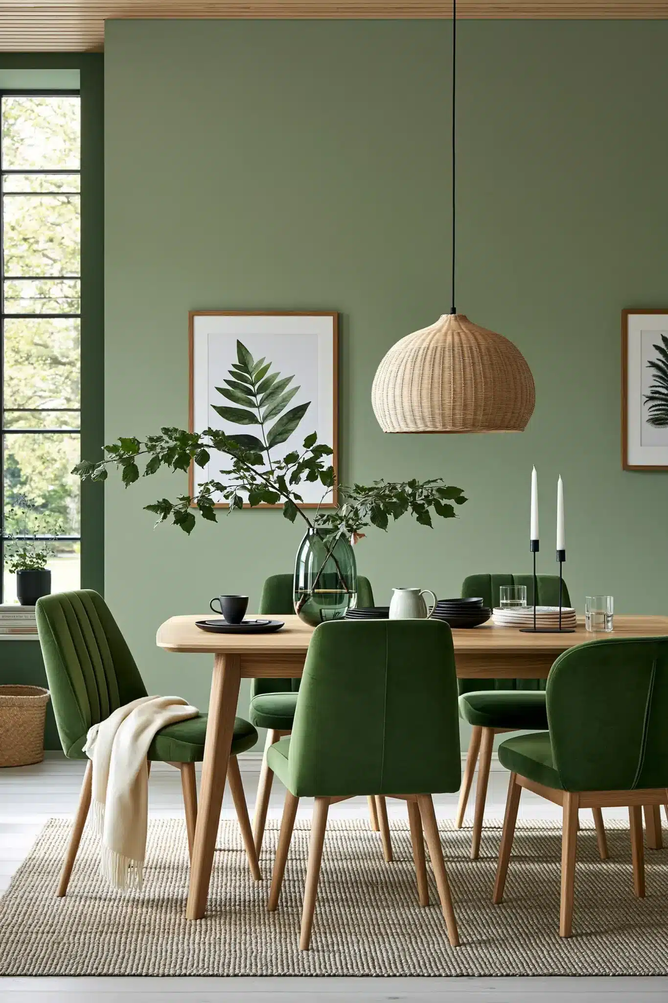29 Green Dining Room Ideas for a Calmer Wall green dining room