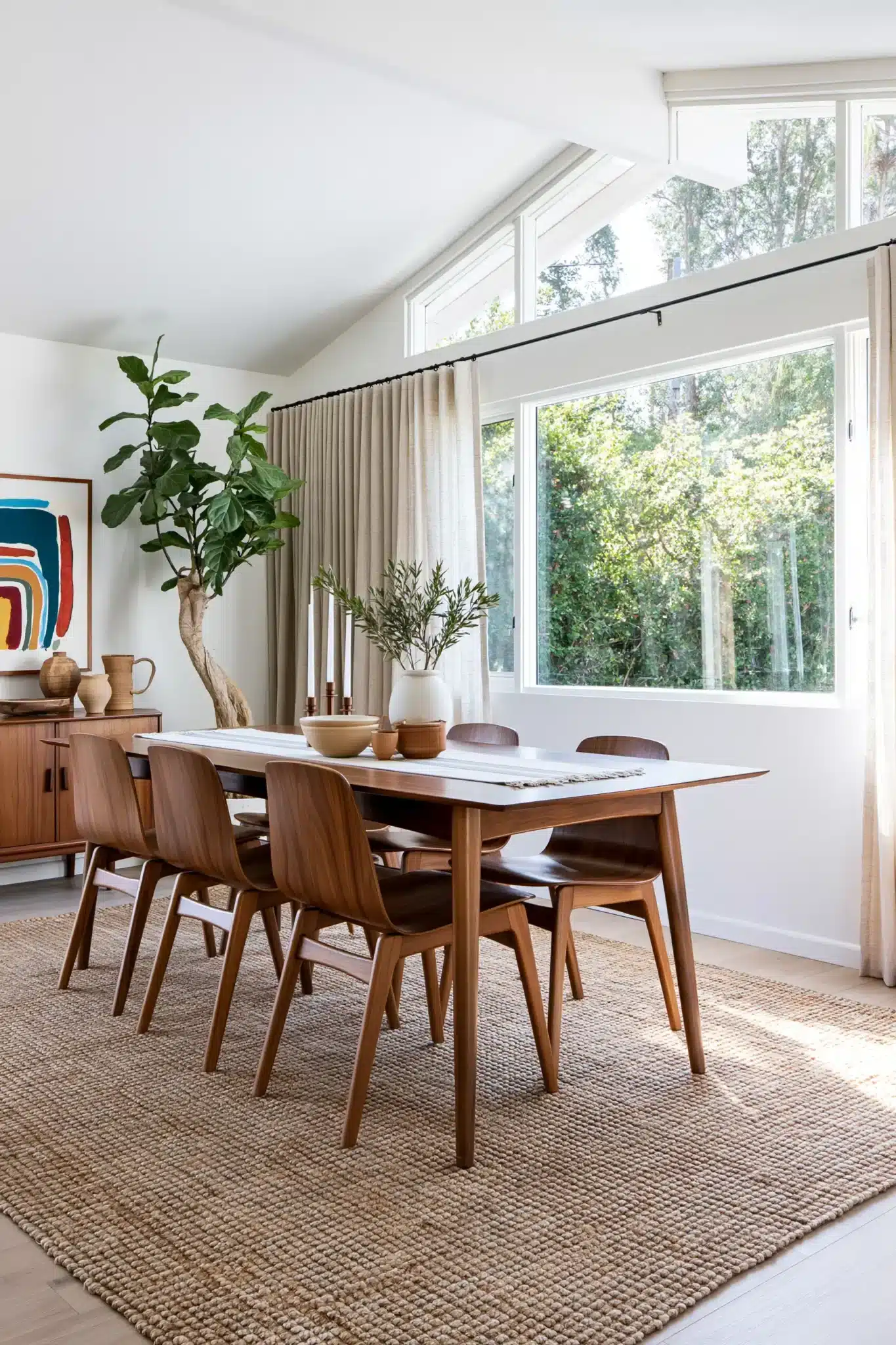 29 Mid Century Modern Dining Room Ideas With Clean Lines mid century modern dining room