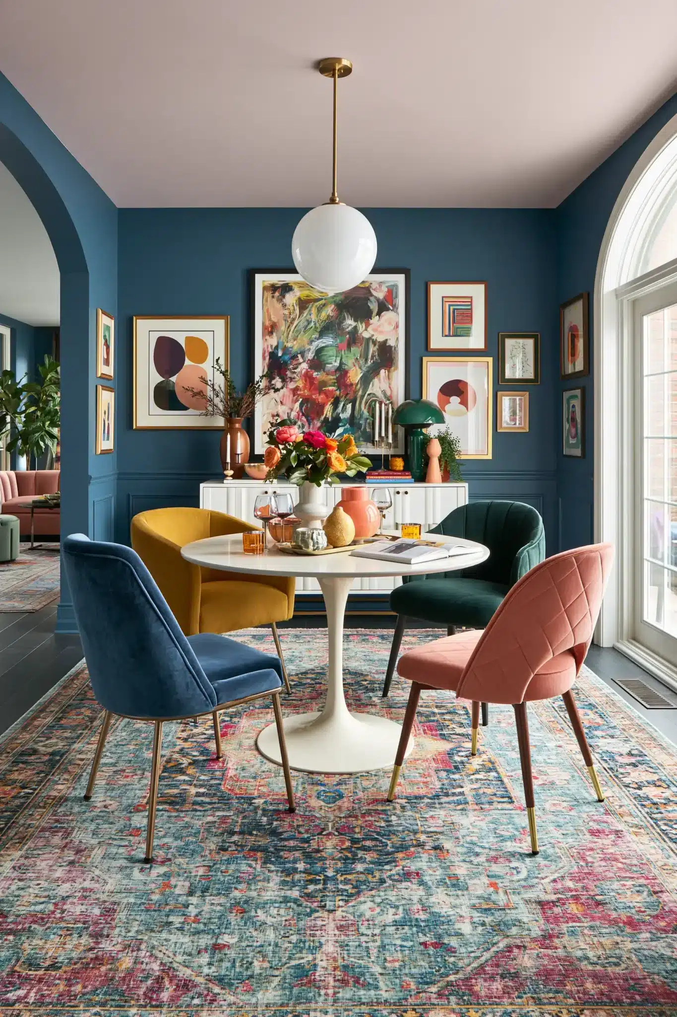 29 Round Table Dining Room Plans for Easier Conversation round table dining room