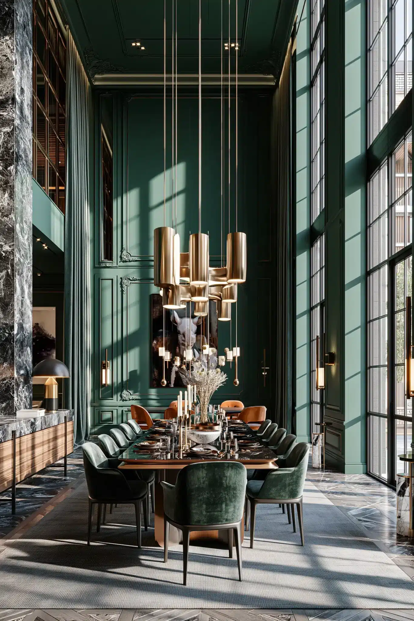 29 Green Dining Room Ideas for a Calmer Wall green dining room