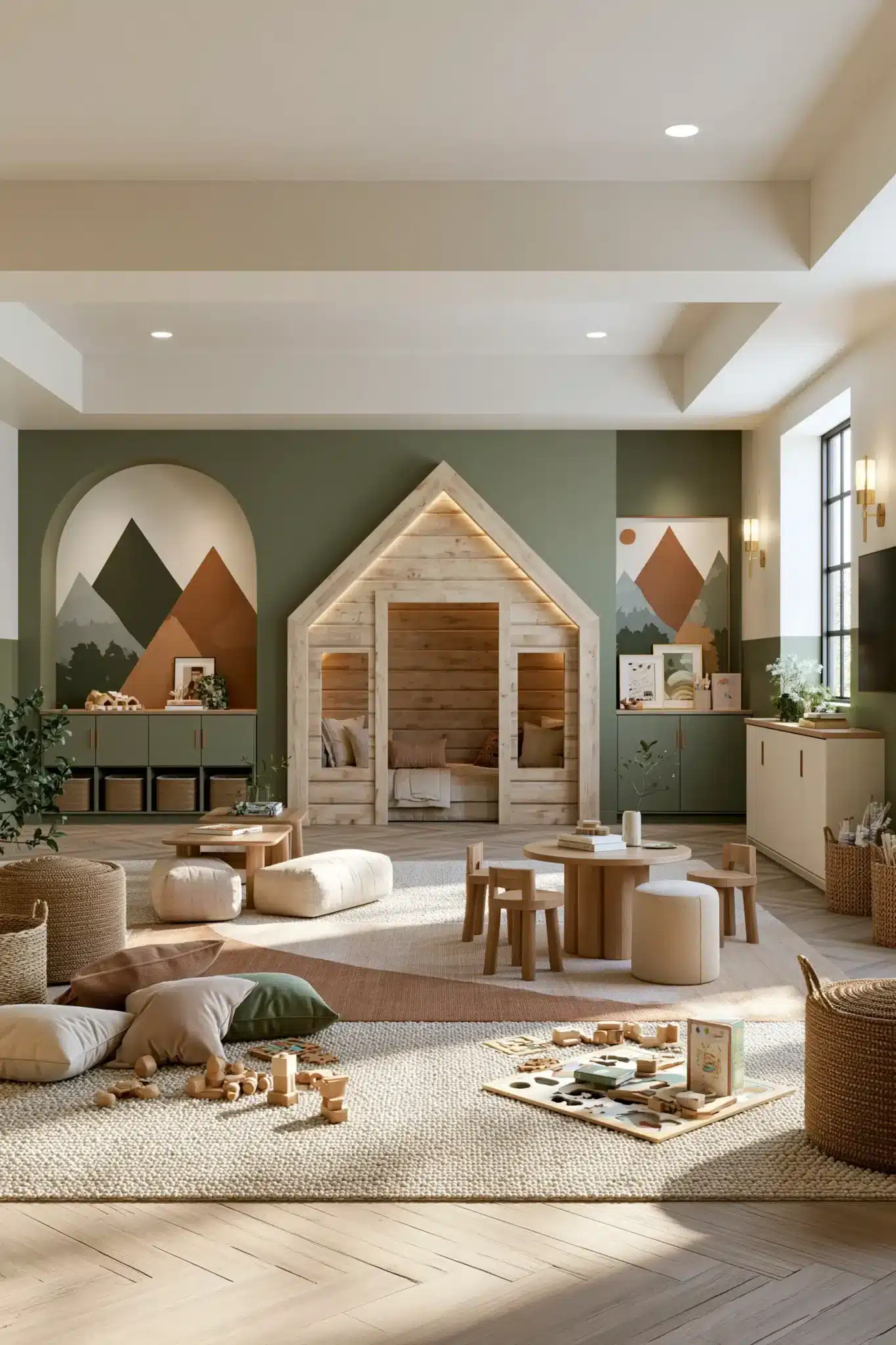29 Basement Playroom Ideas That Use the Space You Already Have basement playroom