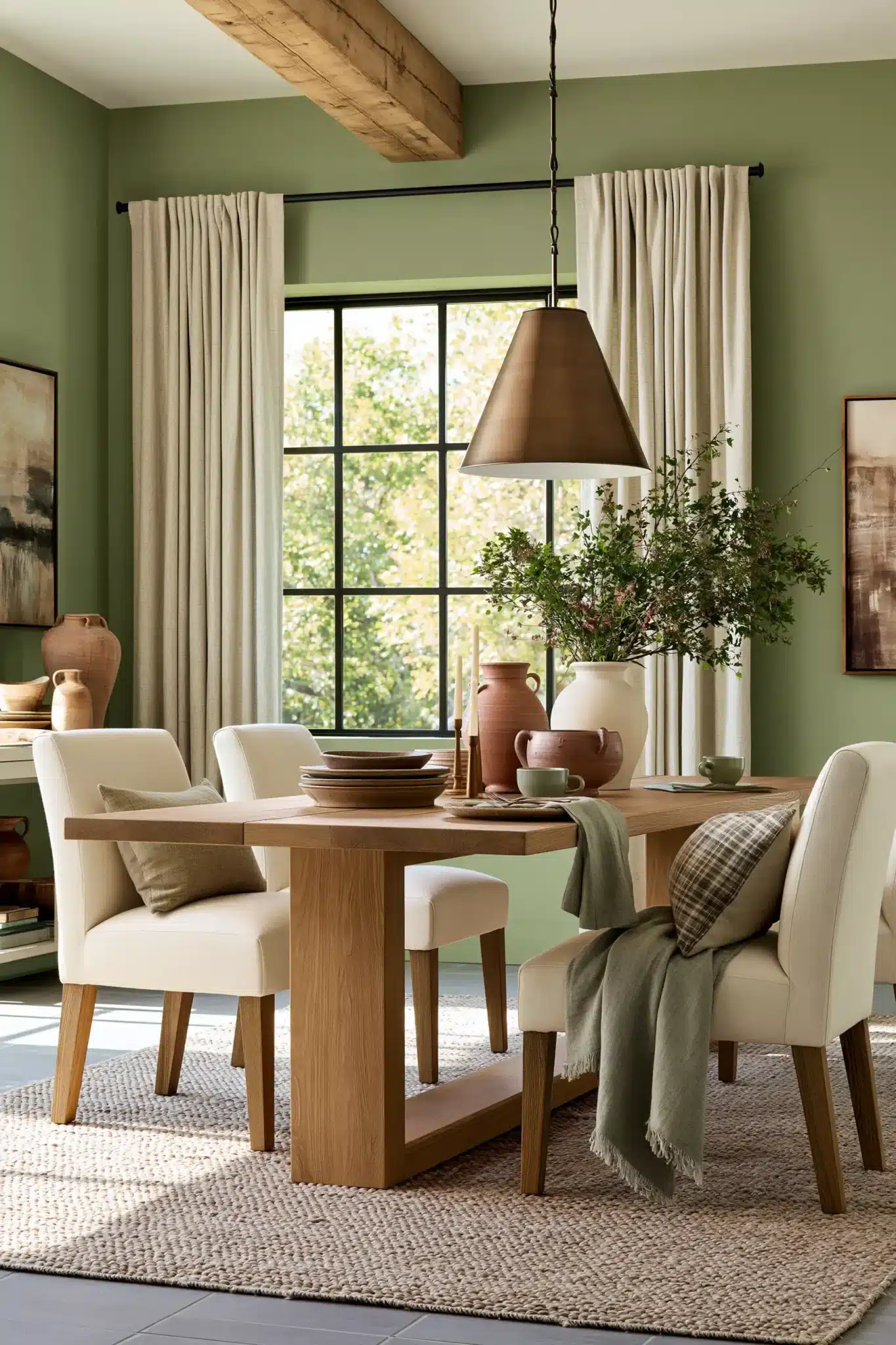 29 Green Dining Room Ideas for a Calmer Wall green dining room