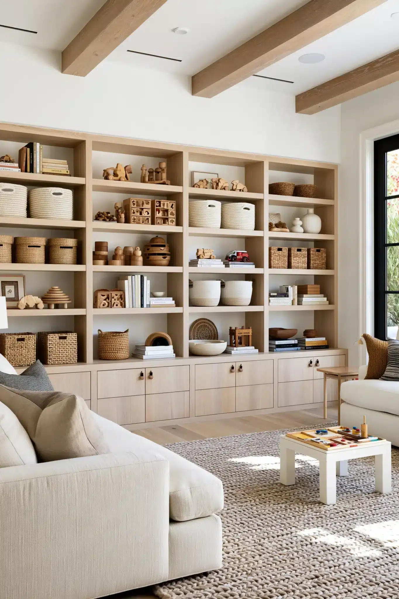 29 Family Room Playroom Ideas That Share the Space family room playroom